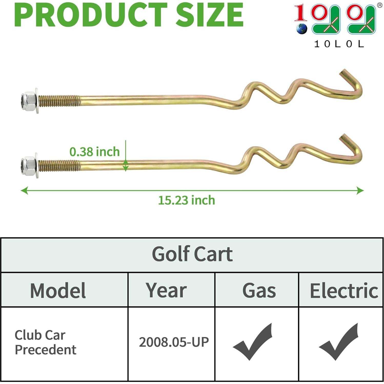 Kit de Varillas de Sujeción de Batería 10L0L para Club Car Precedent