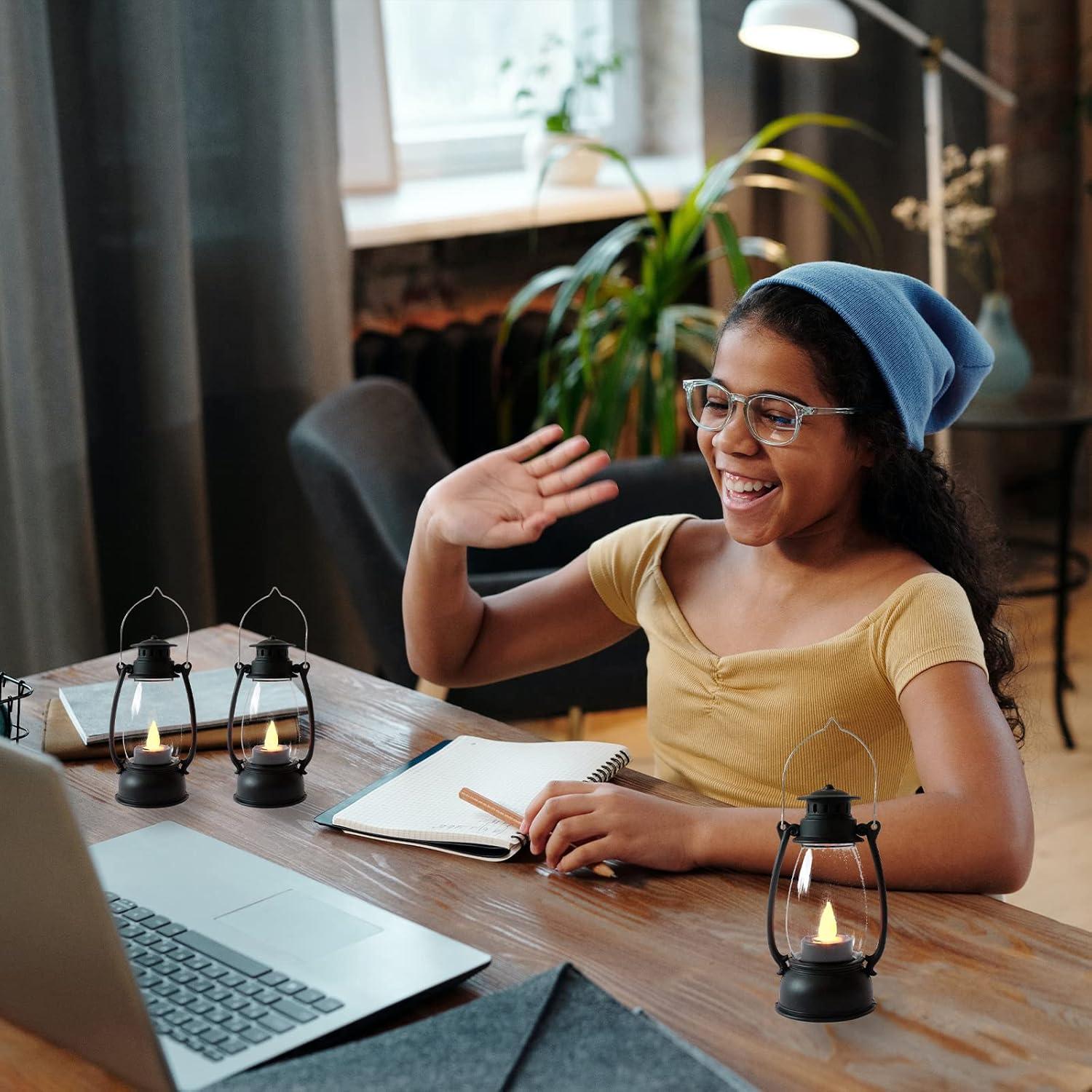 Linternas Mini LED Reperla 6 Pcs 7 cm Decorativas para Interiores