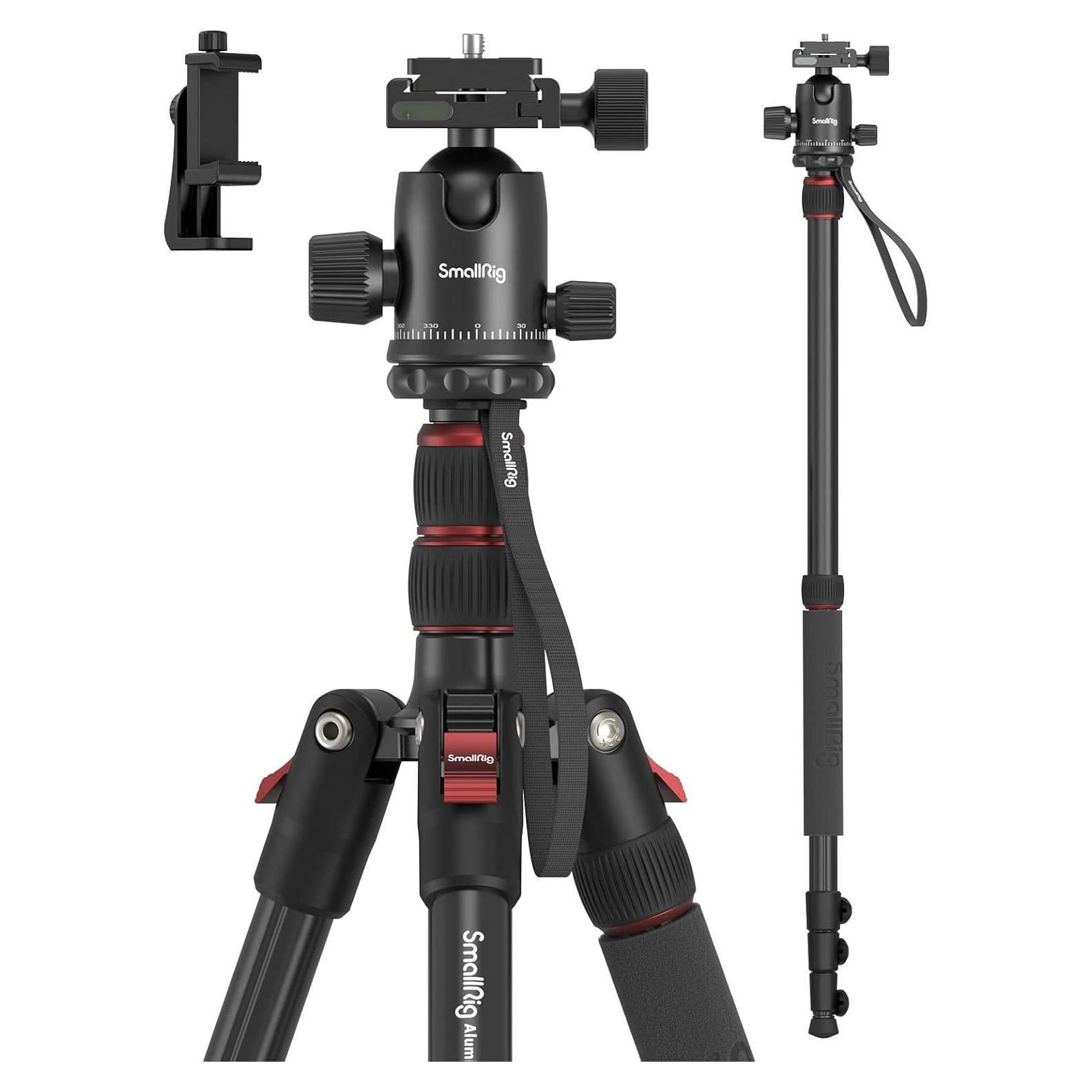 Trípode para cámara SmallRig 15551 2 en 1 71" Aluminio