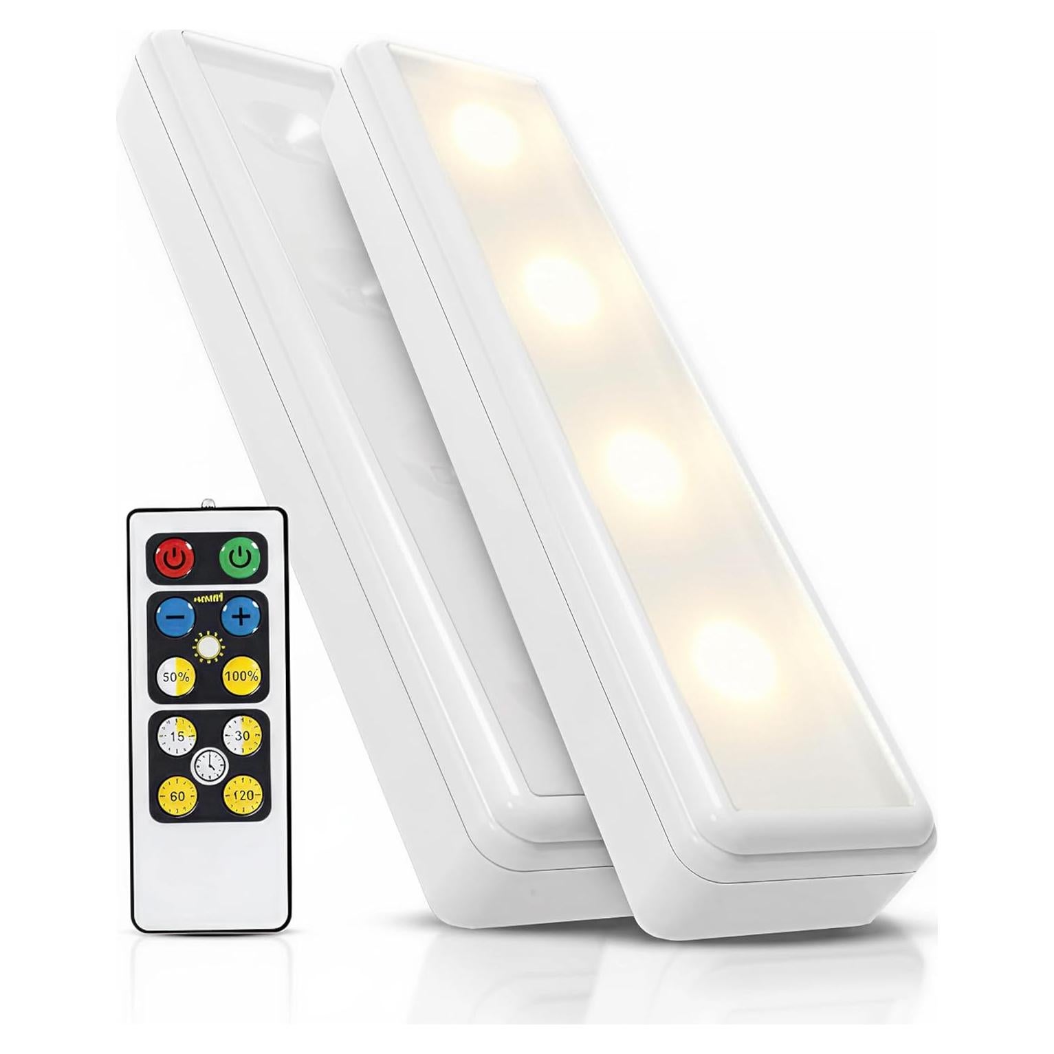 Luces LED Inalámbricas Táctiles Brilliant Evolution - 21.6 cm - Paquete de 2