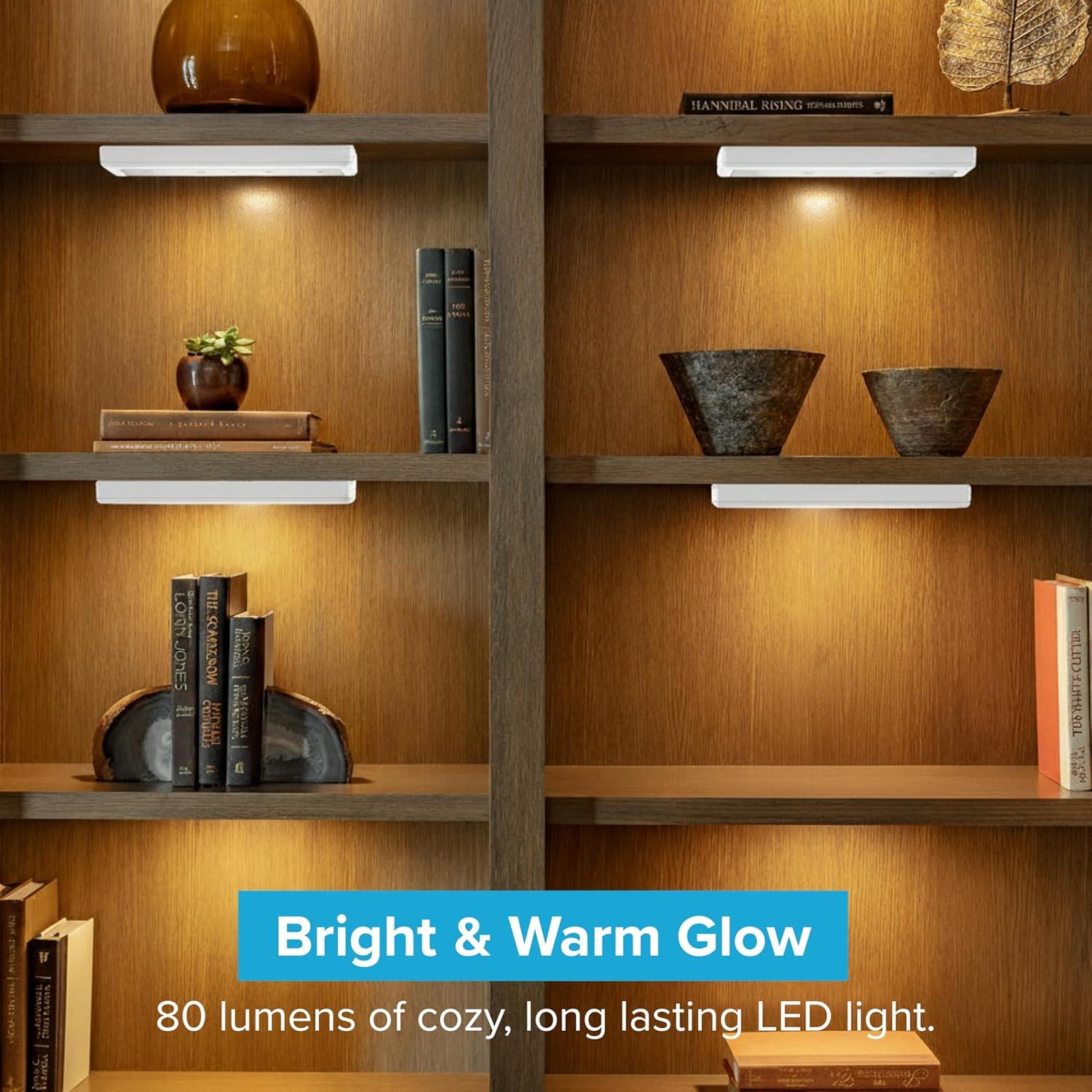 Luces LED Inalámbricas Táctiles Brilliant Evolution - 21.6 cm - Paquete de 2