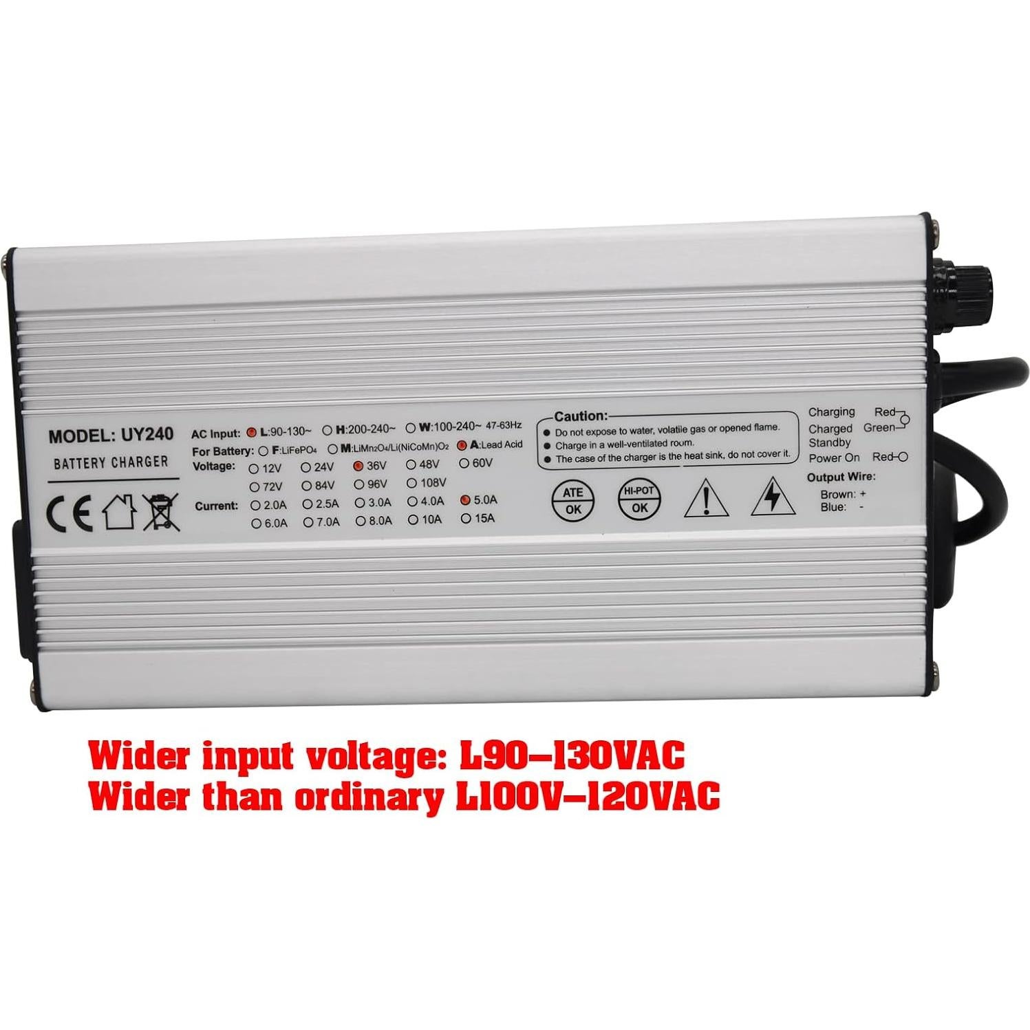 Cargador de Batería 36V DC 5A KEYHAO para Carro de Golf