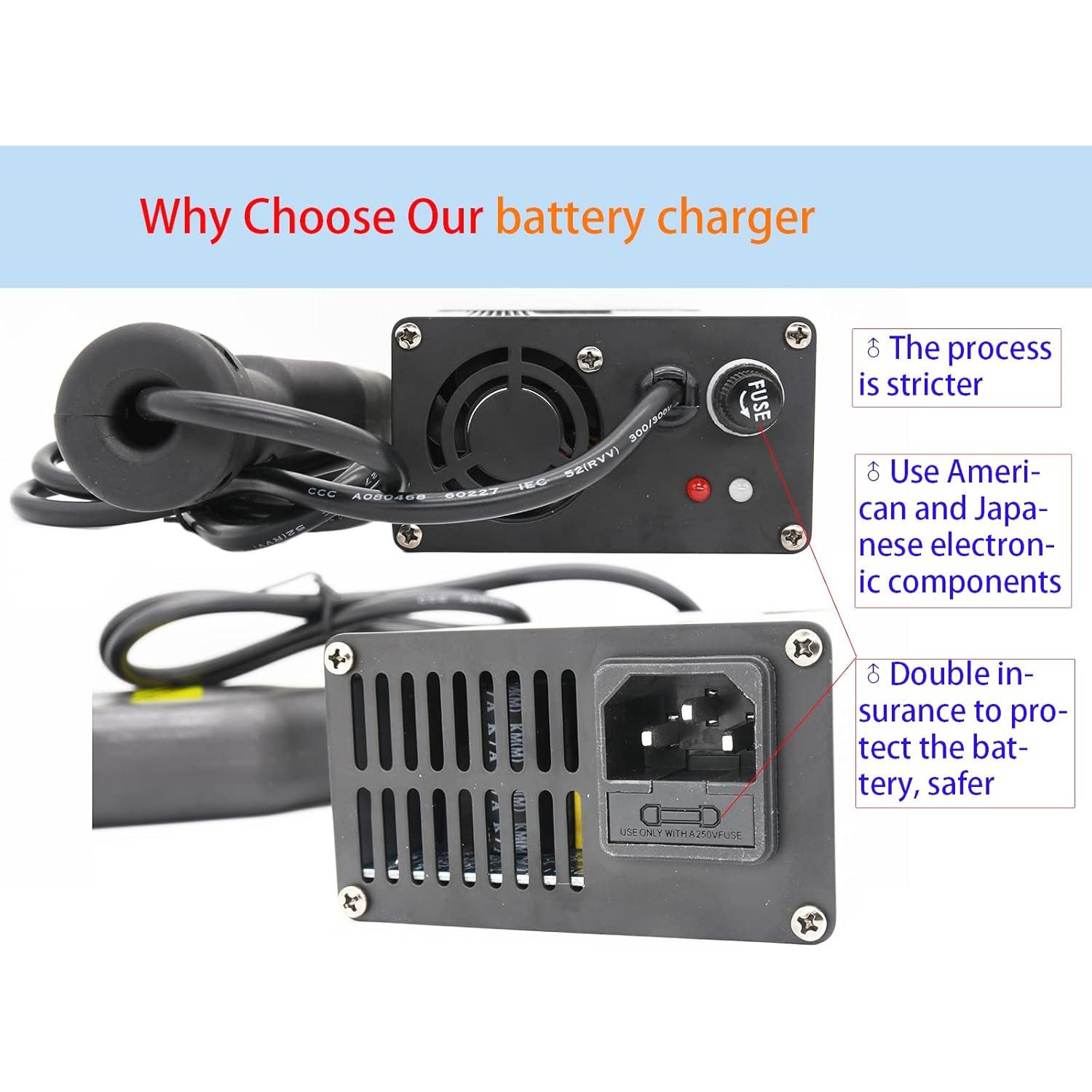 Cargador de Batería 36V DC 5A KEYHAO para Carro de Golf