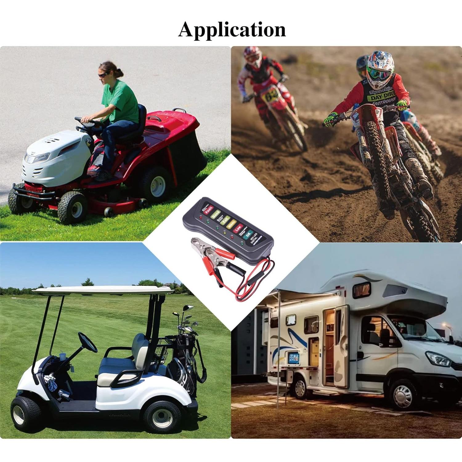 Probador de Batería NInE-ROnG NR-BI007 12V con LED