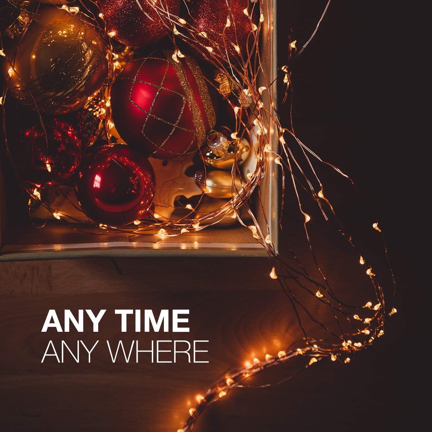 Luces de Cadena LED Tenergy 5m 50 LEDs con Control Remoto