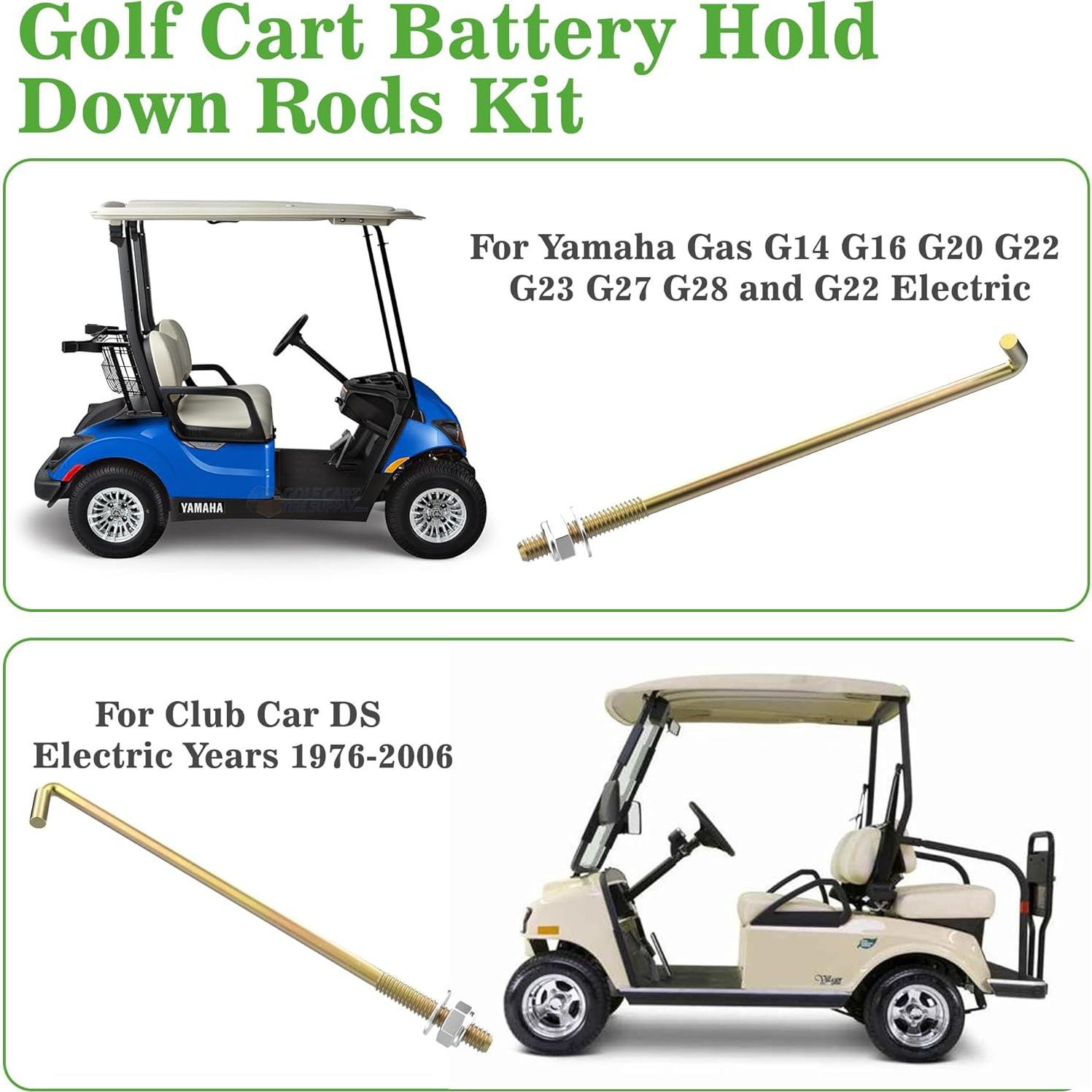 Kit de Varillas de Sujeción de Batería 10L0L para Carro de Golf