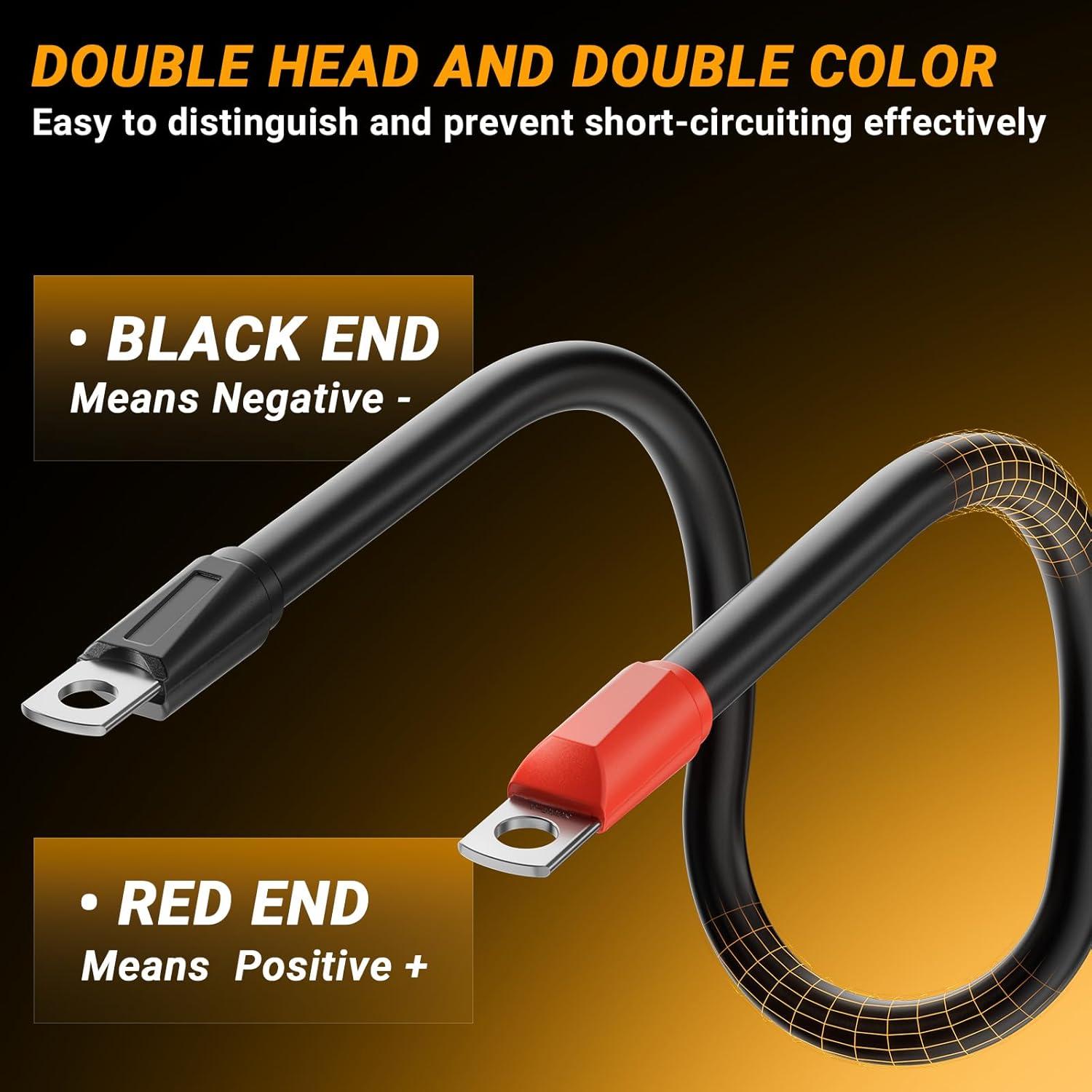 Cables de Batería Club Car Precedent 48V 3 Gauge - 5 Piezas