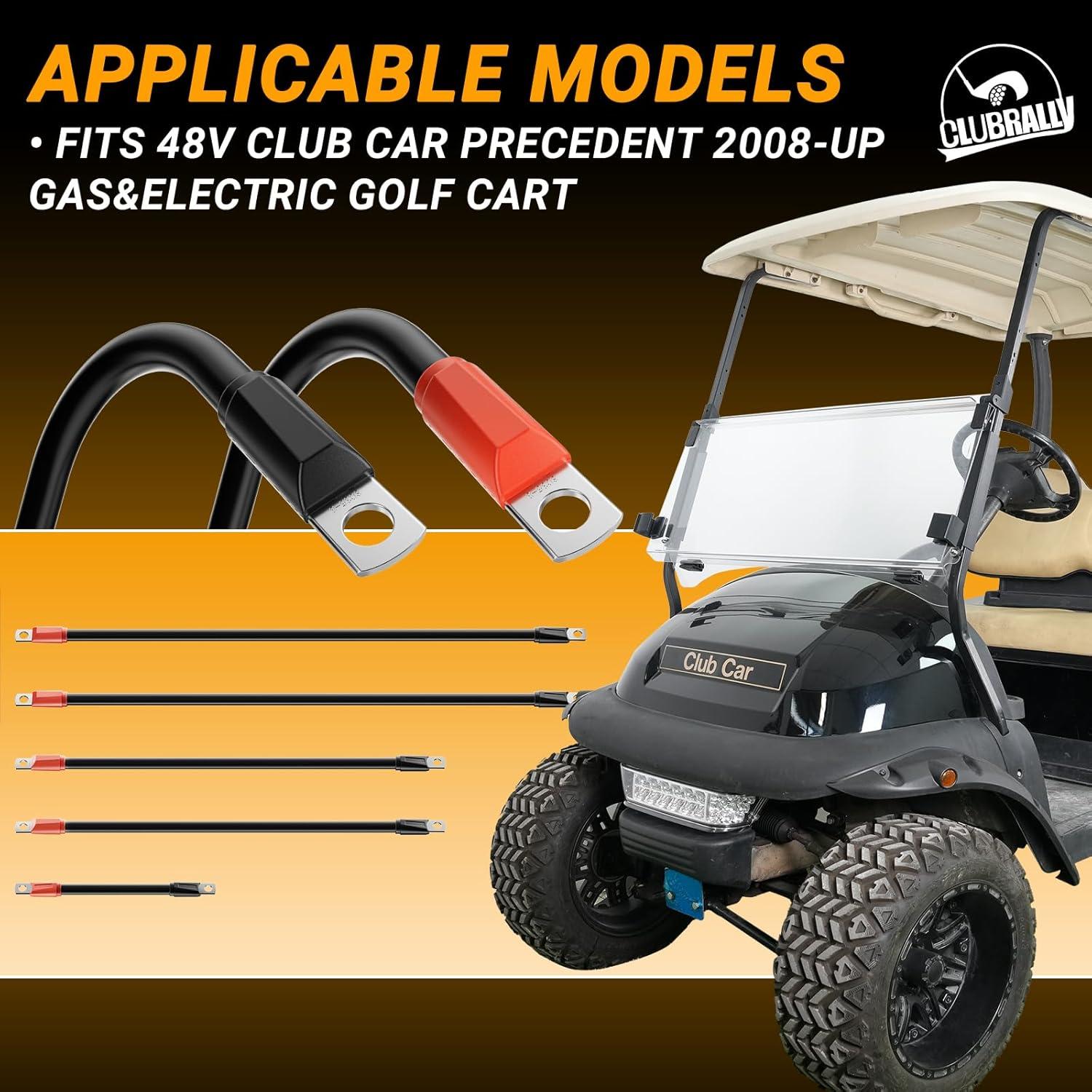 Cables de Batería Club Car Precedent 48V 3 Gauge - 5 Piezas