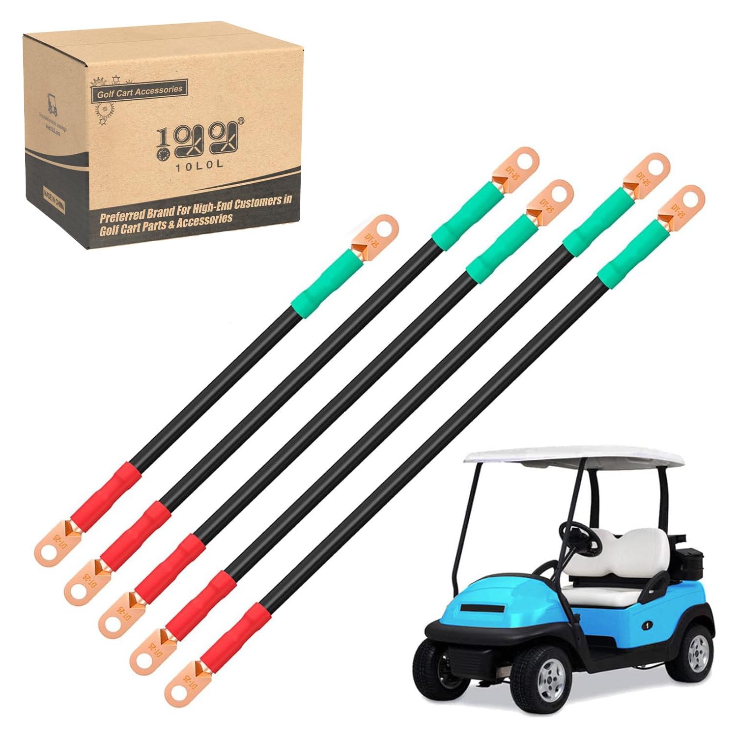 Cables de Batería de Carro de Golf 10L0L 48V Cobre Puro 4 Gauge