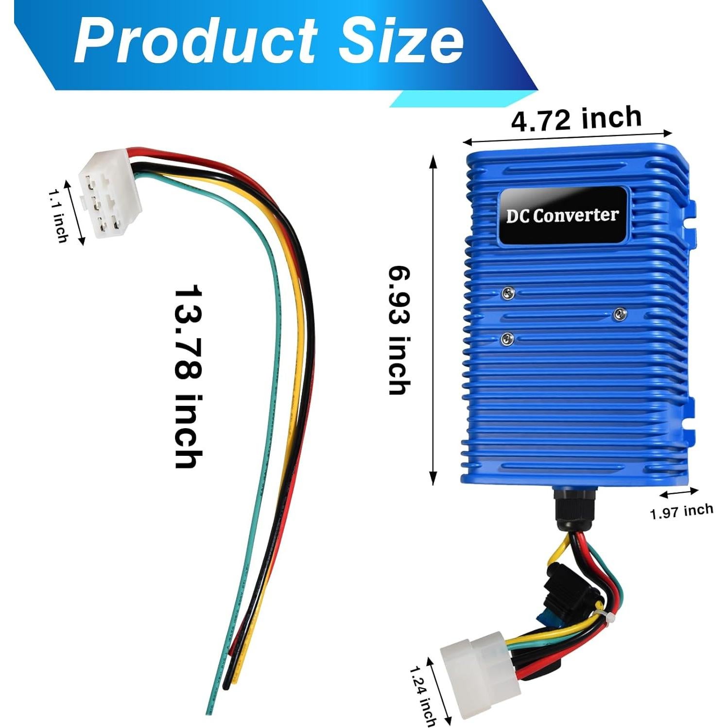 Reductor de Voltaje para Carro de Golf Orle Oko 36V/48V a 12V 30A