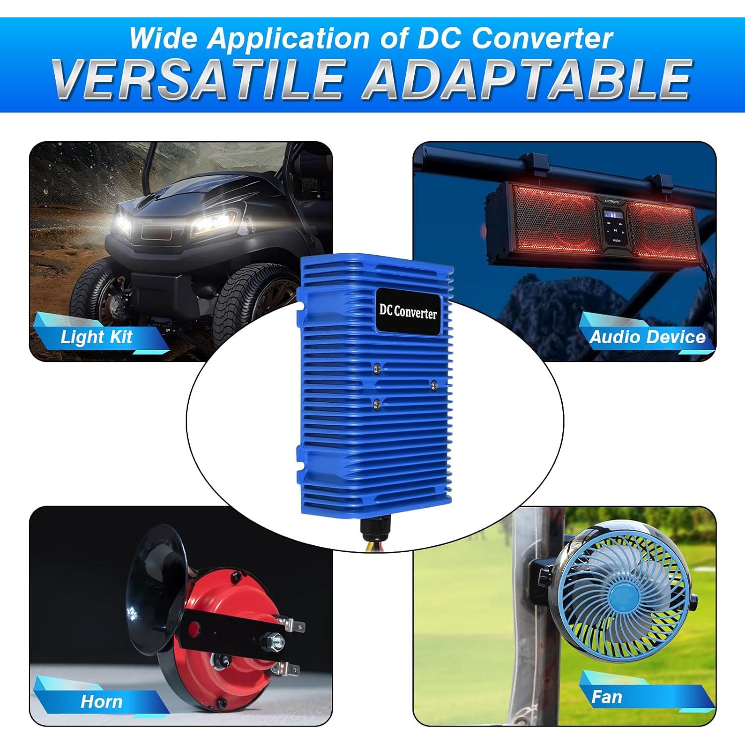 Reductor de Voltaje para Carro de Golf Orle Oko 36V/48V a 12V 30A