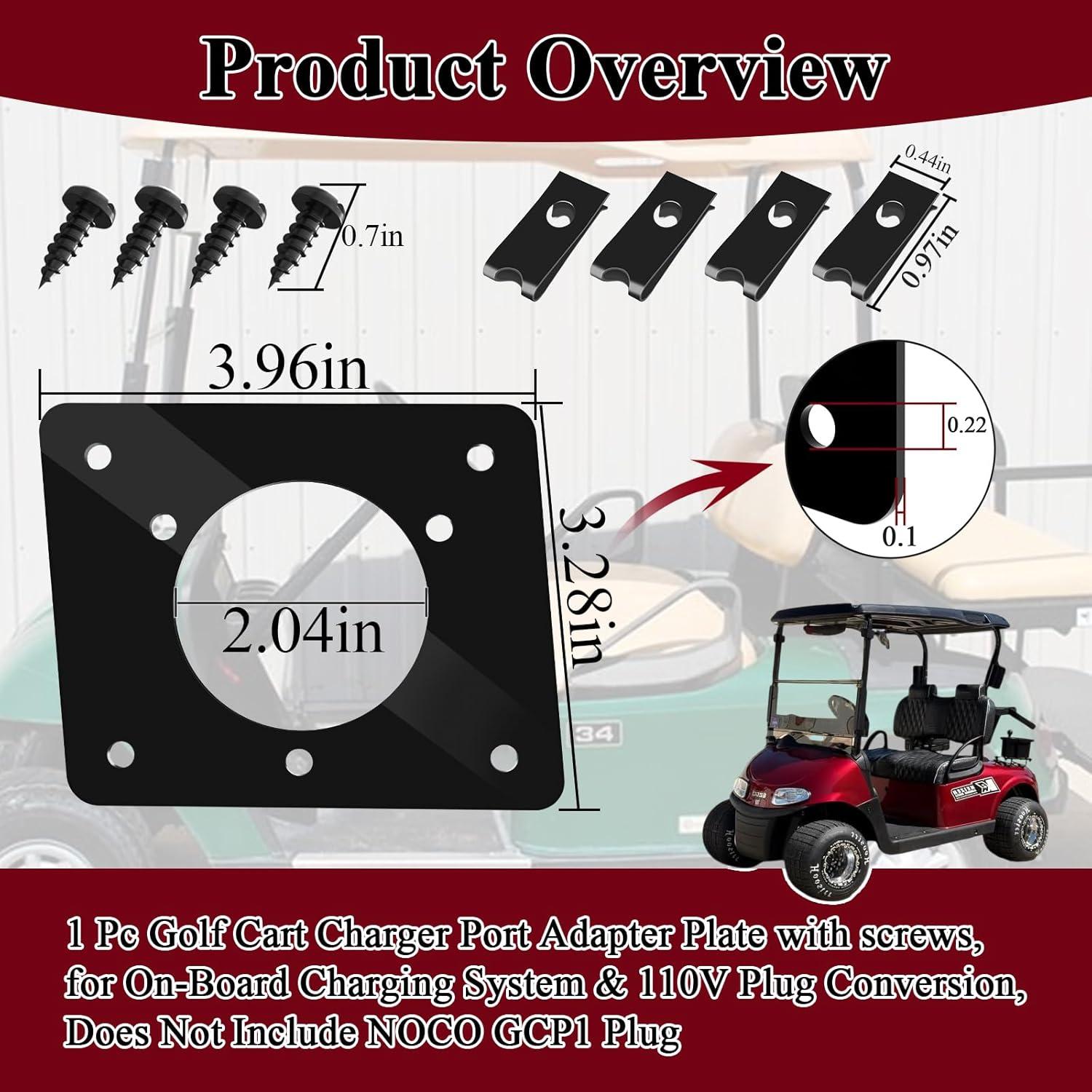 Placa Adaptadora de Carga Ctuoptuo para Carro Golf EZGO 36V