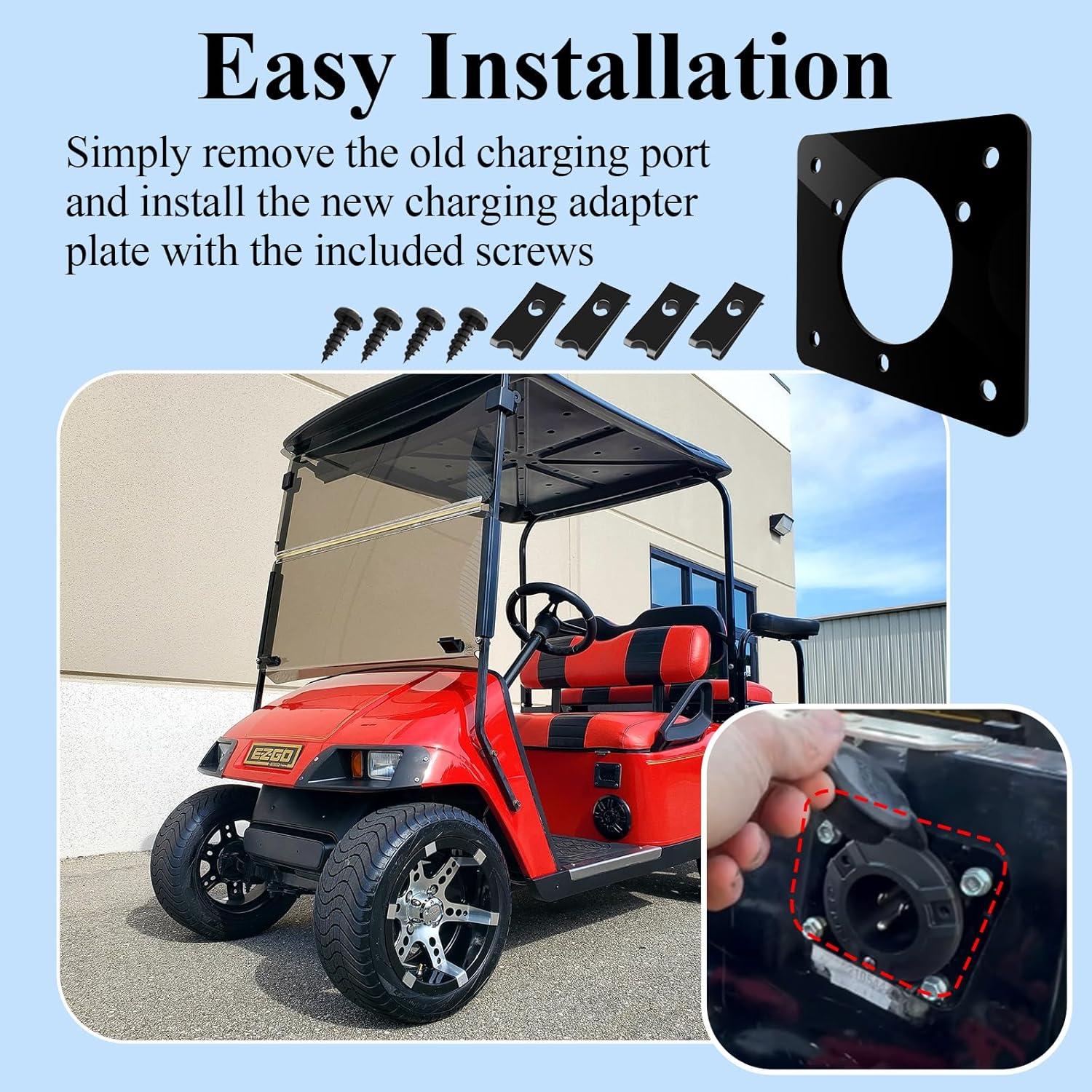 Placa Adaptadora de Carga Ctuoptuo para Carro Golf EZGO 36V