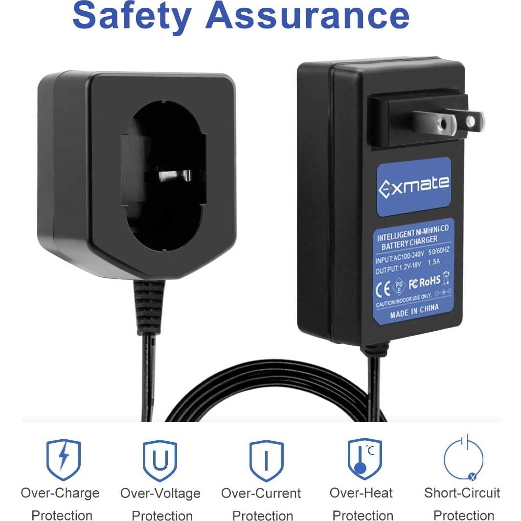 Cargador de Batería Exmate 1.2-18V Ni-MH/Ni-Cd Estilo Pod