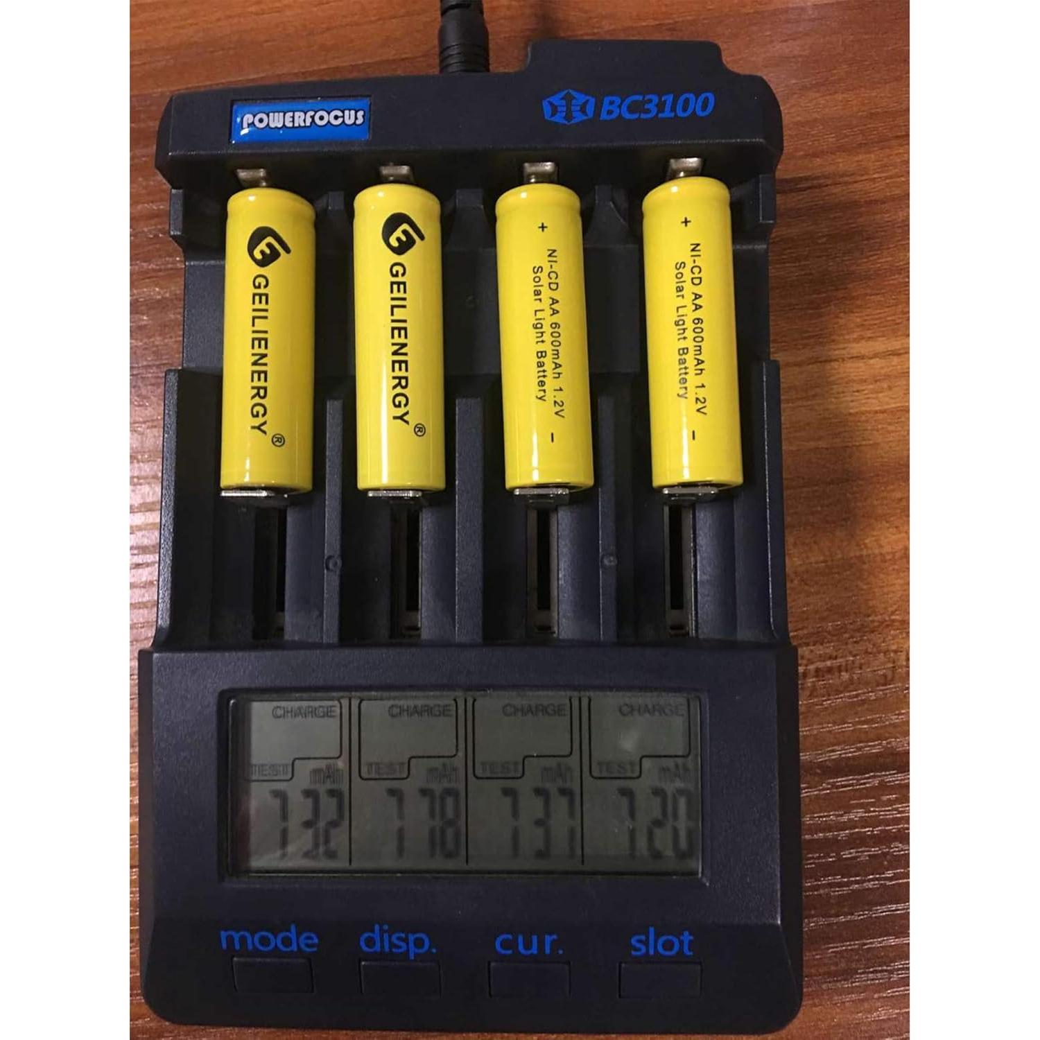 Baterías Recargables AA GEILIENERGY 600mAh 1.2V - Paquete de 20