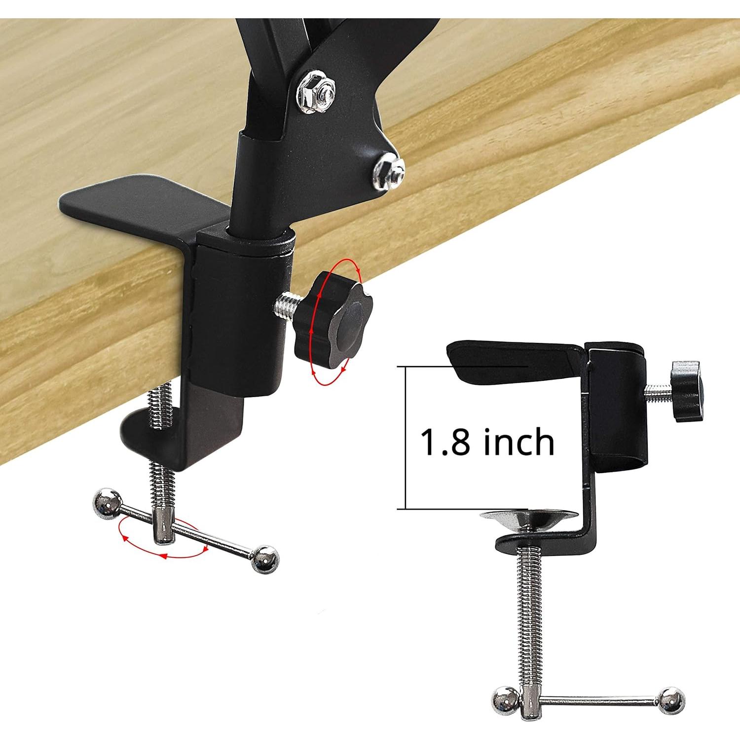 Overhead Phone Stand and Holder - Flexible Arm Phone Stand - Camera Holder with Clamps for Live Streaming, Webcams, and Recording Videos