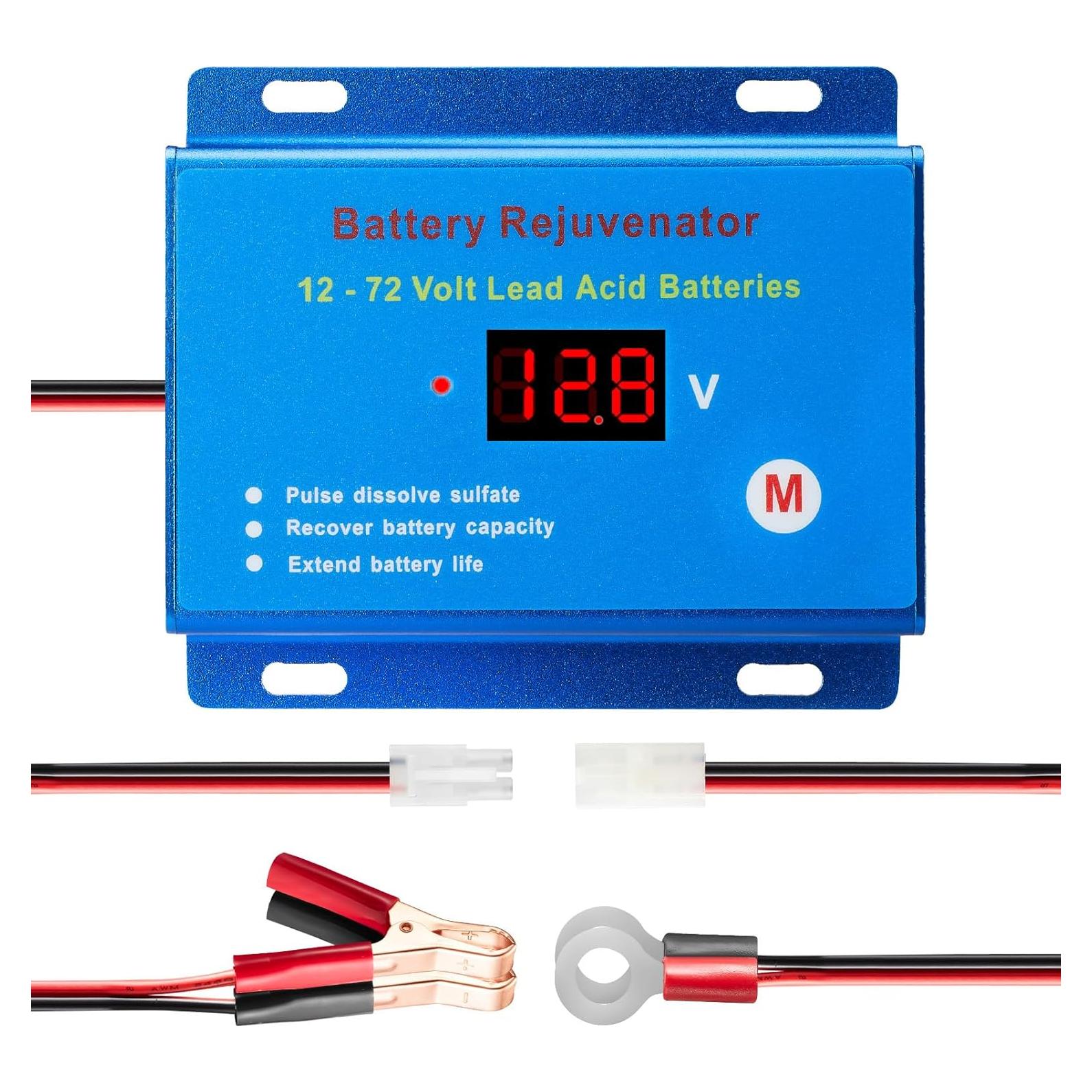 Desulfatador de Baterías Segniwale 12V-72V para Plomo-Ácido