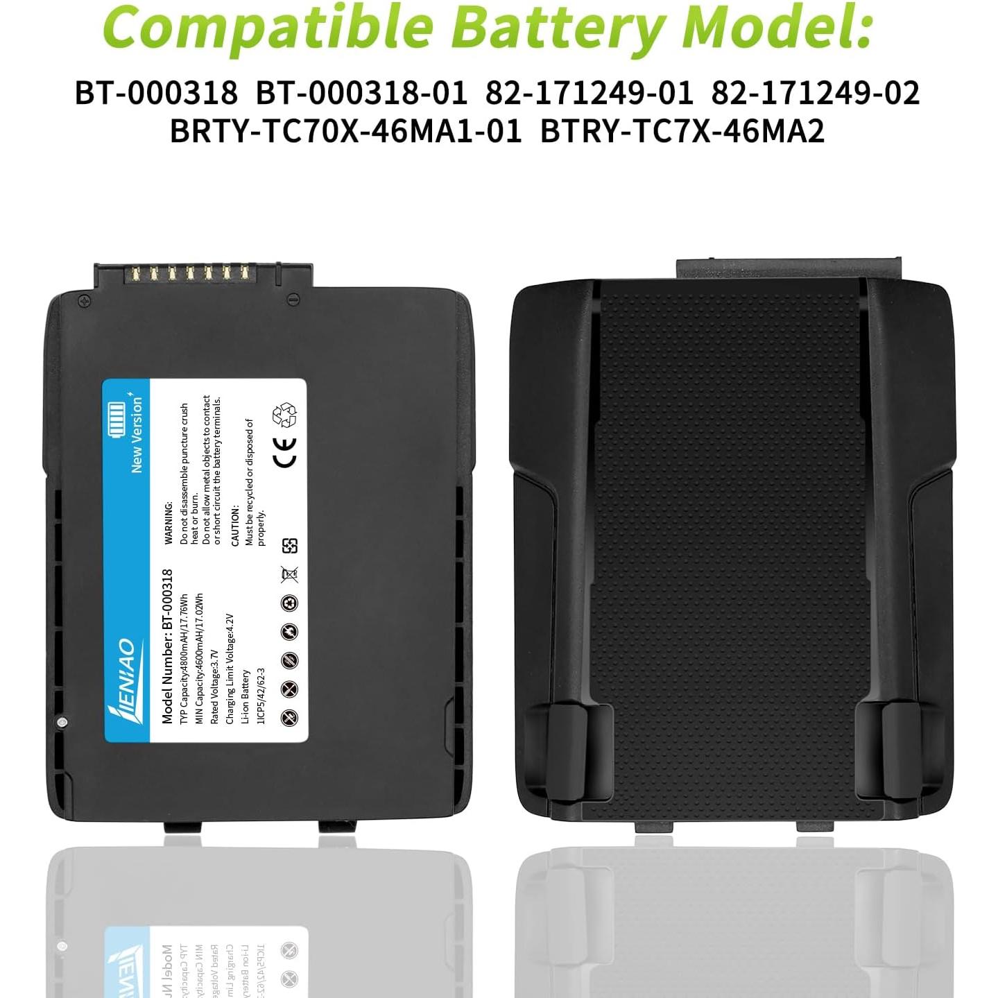 Batería de Reemplazo Zebra TC77 4800mAh BT-000318