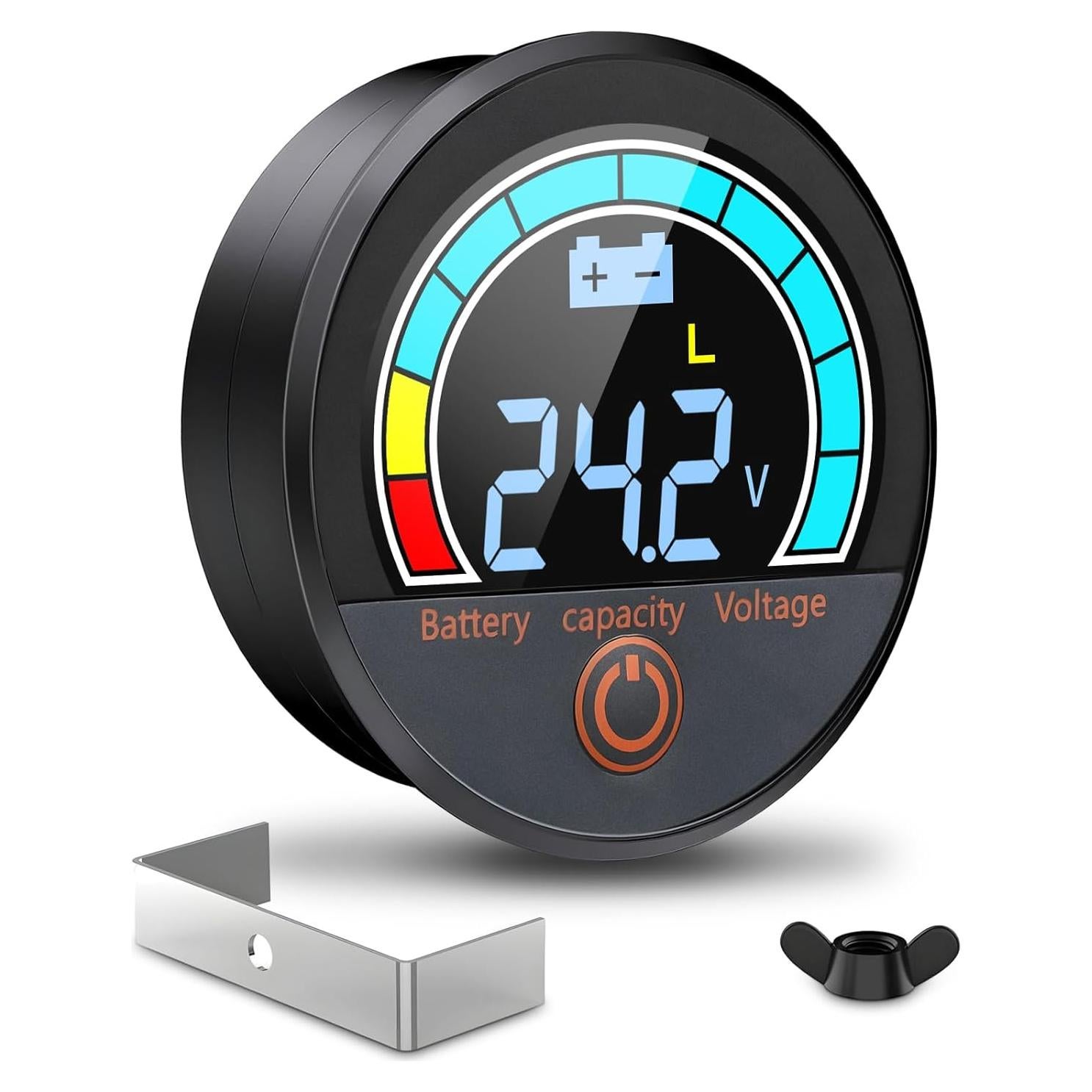 Medidor de Voltaje LCD 12V-84V IP68 Safpovel Monitor Batería