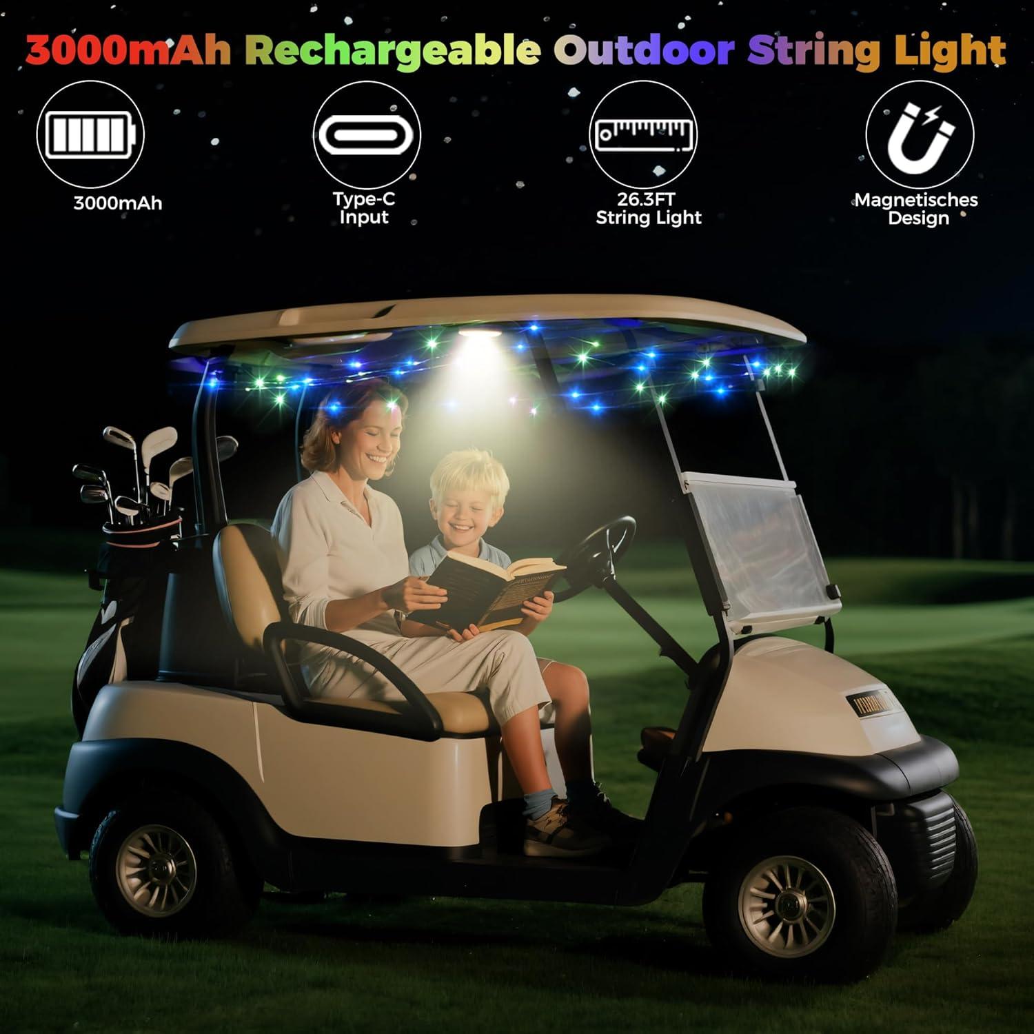Luz de Techo LED Neón 10L0L para Carro de Golf Universal