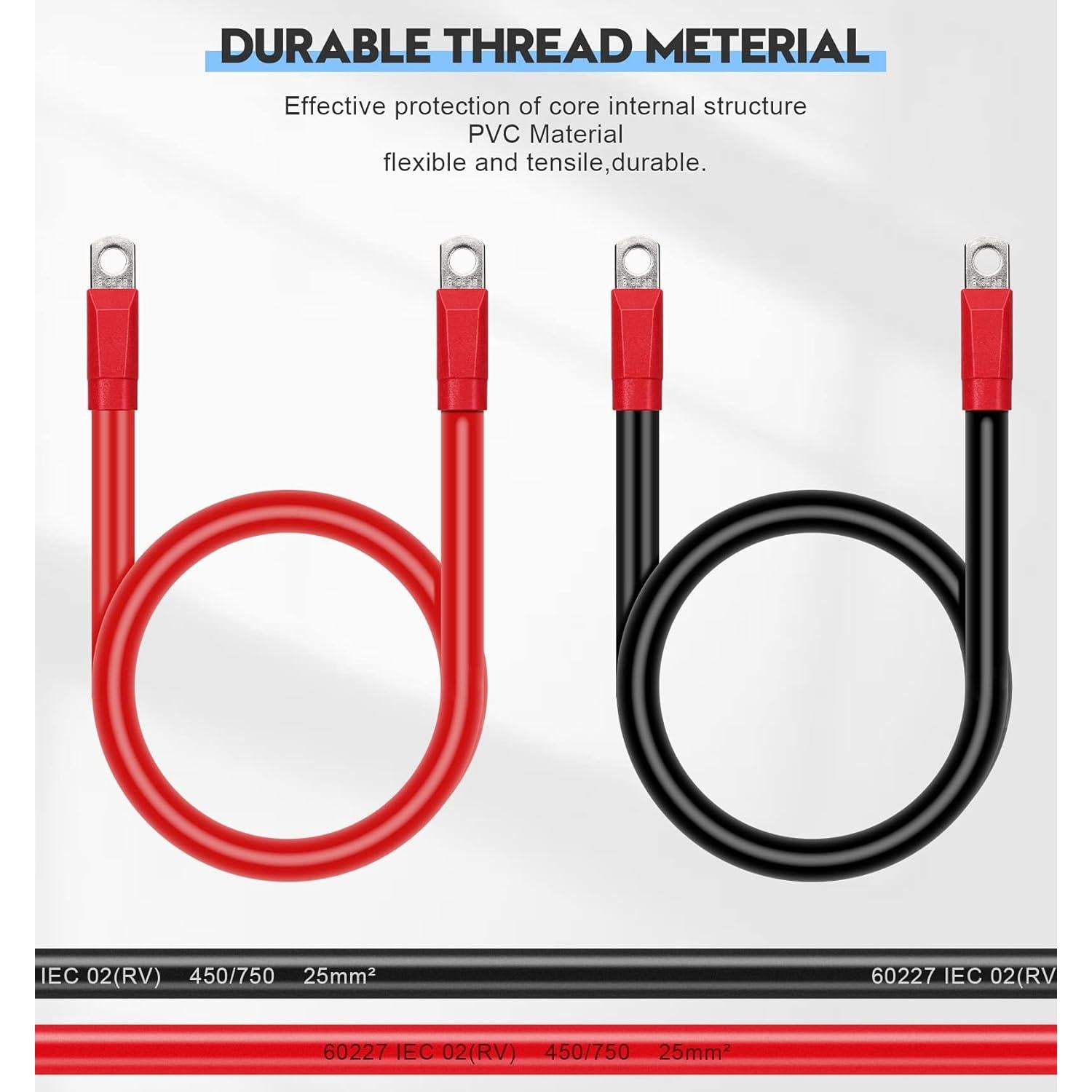 Kit de Cables de Batería para Carrito de Golf Geggkake EZGO TXT 36V/48V