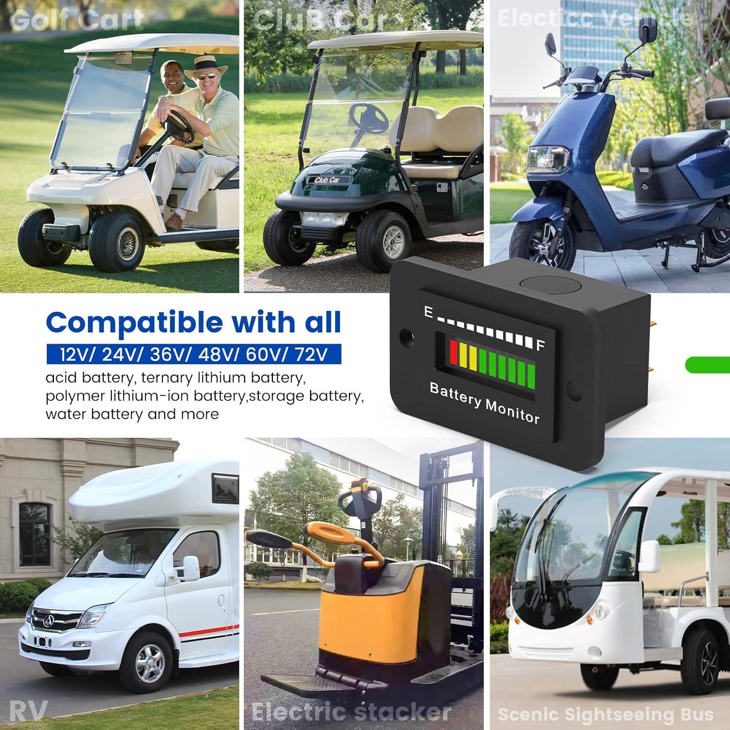 Medidor de Batería LED OBDMONSTER BM210 Universal 12V-72V