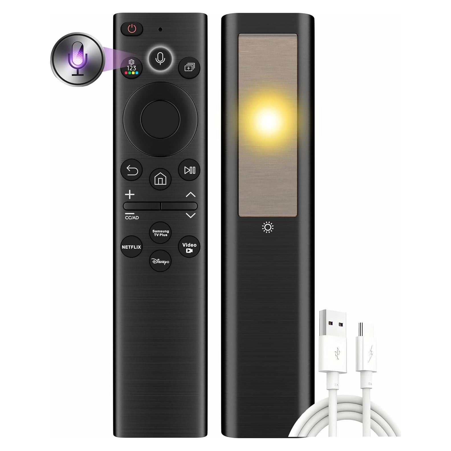 Control Remoto Solar Samsung Smart TV 2018-2025, Carga Rápida