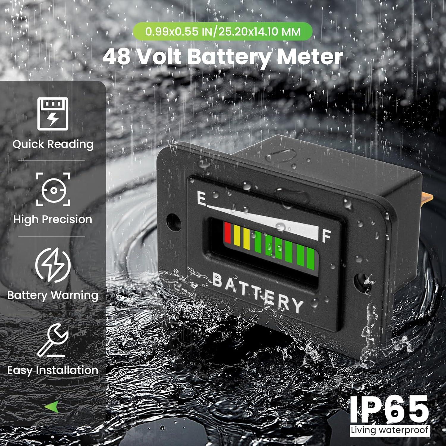 Medidor de Batería LED 48V OEN para Carritos de Golf