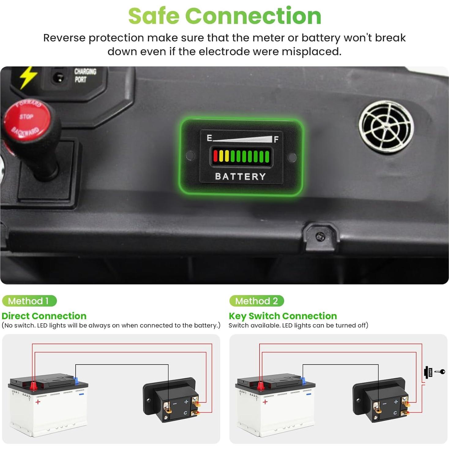 Medidor de Batería LED 48V OEN para Carritos de Golf