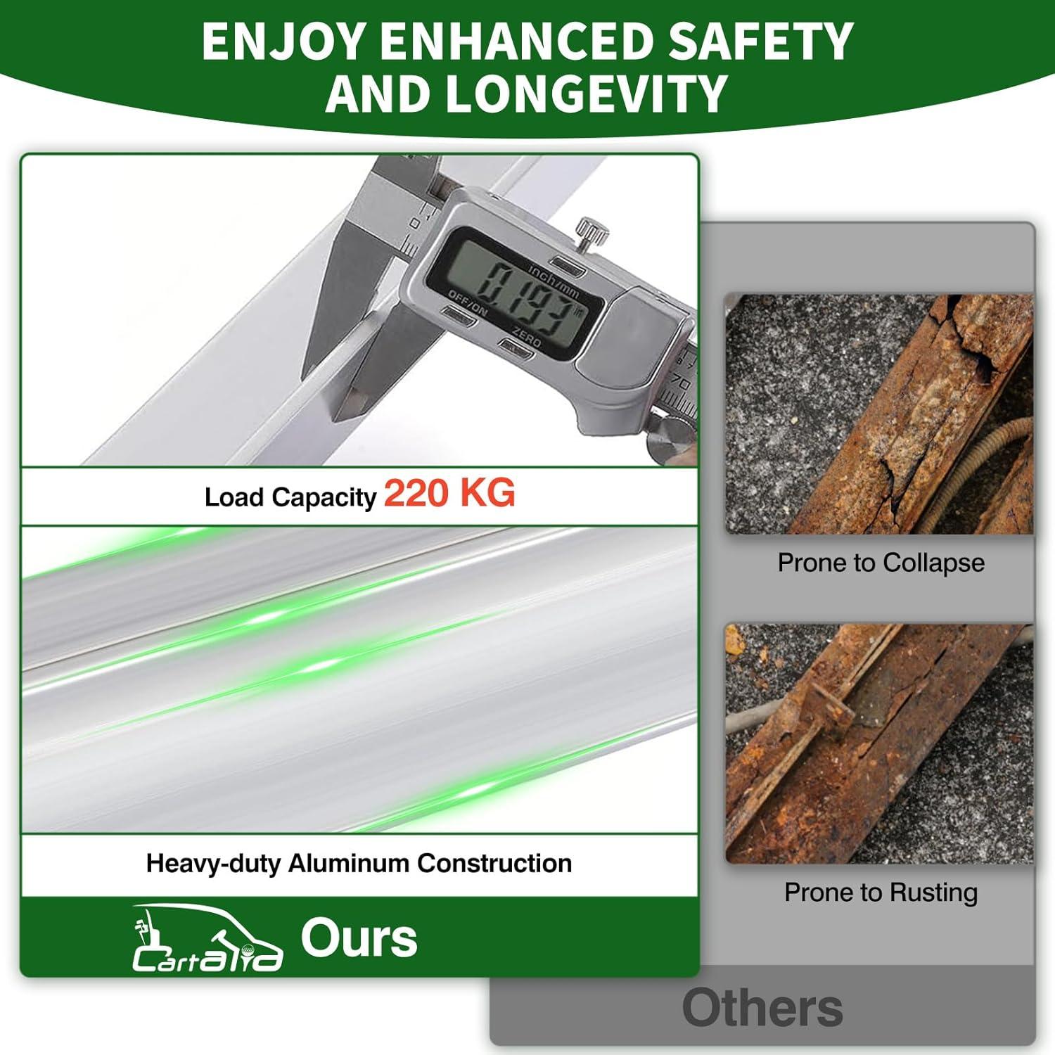 Bandeja de Batería de Aluminio Cartalia para EZGO TXT 1994+