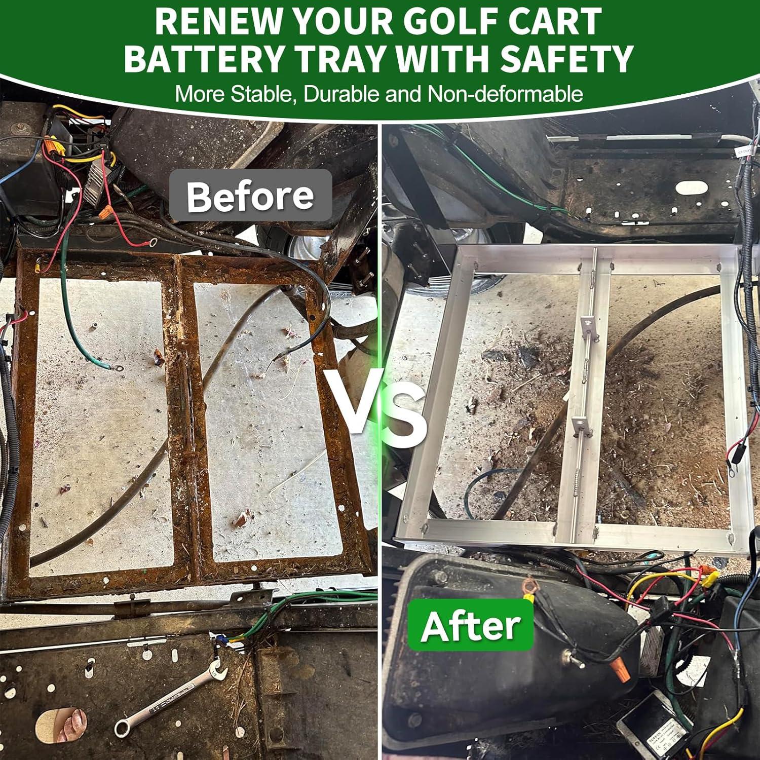 Bandeja de Batería de Aluminio Cartalia para EZGO TXT 1994+