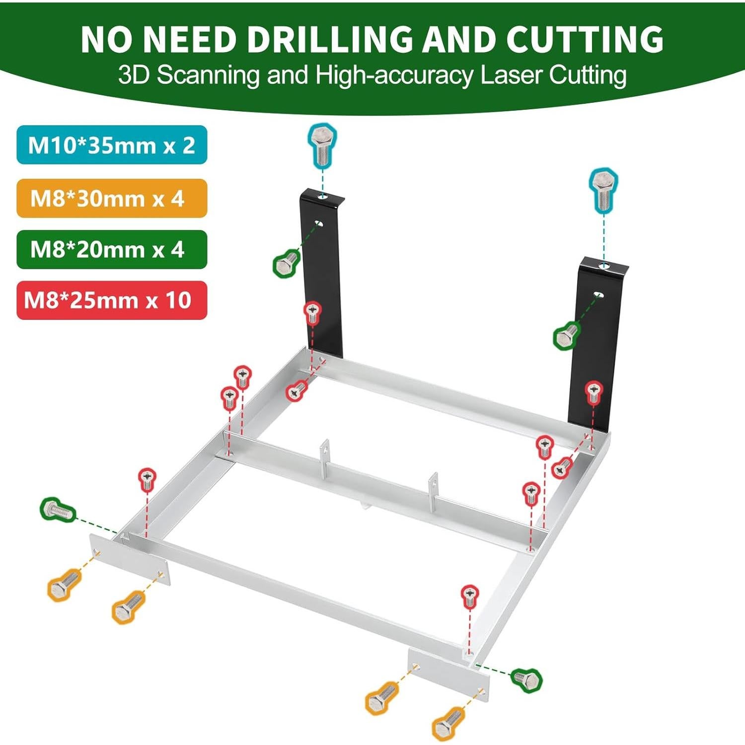 Bandeja de Batería de Aluminio Cartalia para EZGO TXT 1994+