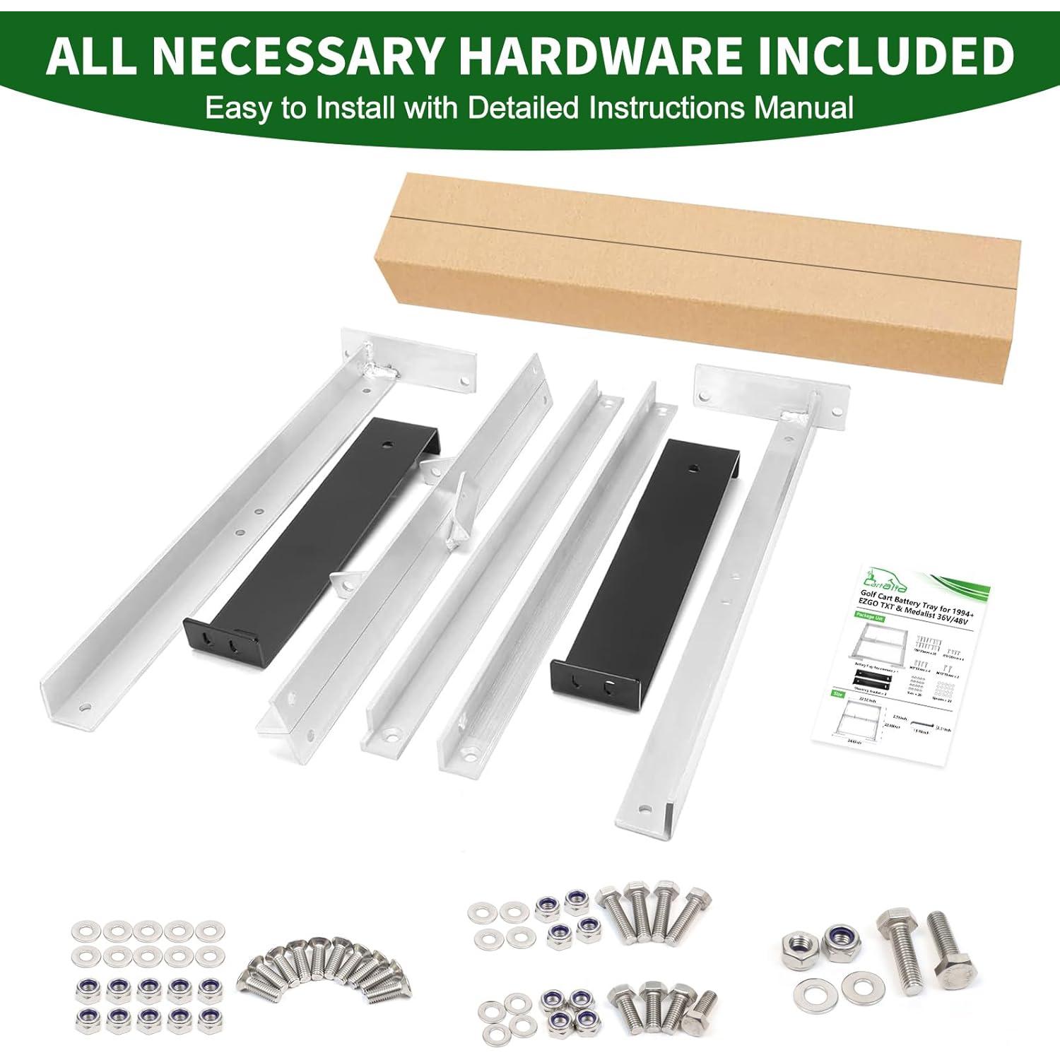 Bandeja de Batería de Aluminio Cartalia para EZGO TXT 1994+