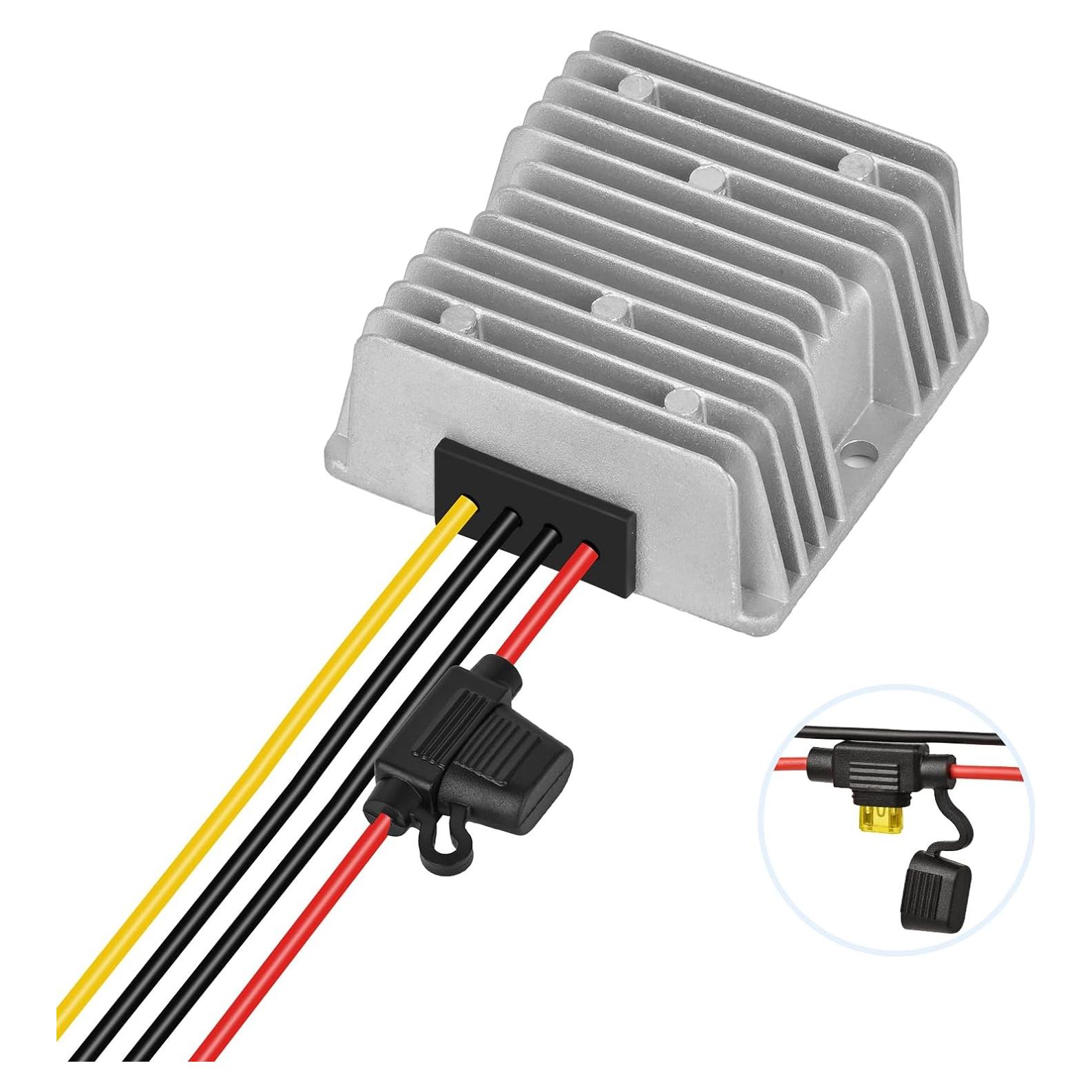 Convertidor DC-DC KInuoxj 20A 240W 24V/36V/48V a 12V