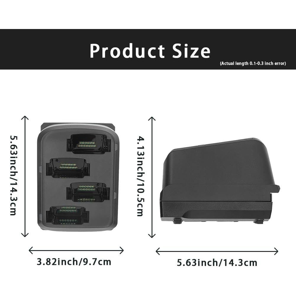 Cargador de Batería 4 Ranuras Zebra MC9300 - Carga Rápida