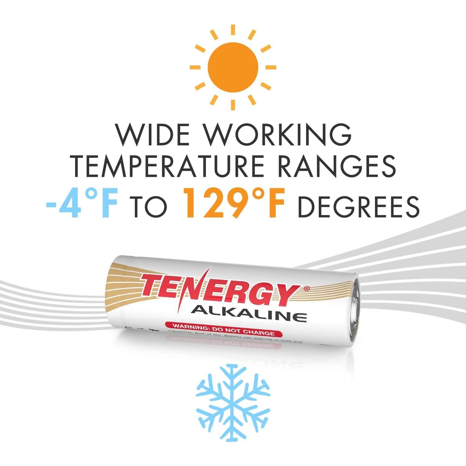 Paquete de 16 Baterías CR123A Tenergy + 48 Baterías AA 1.5V