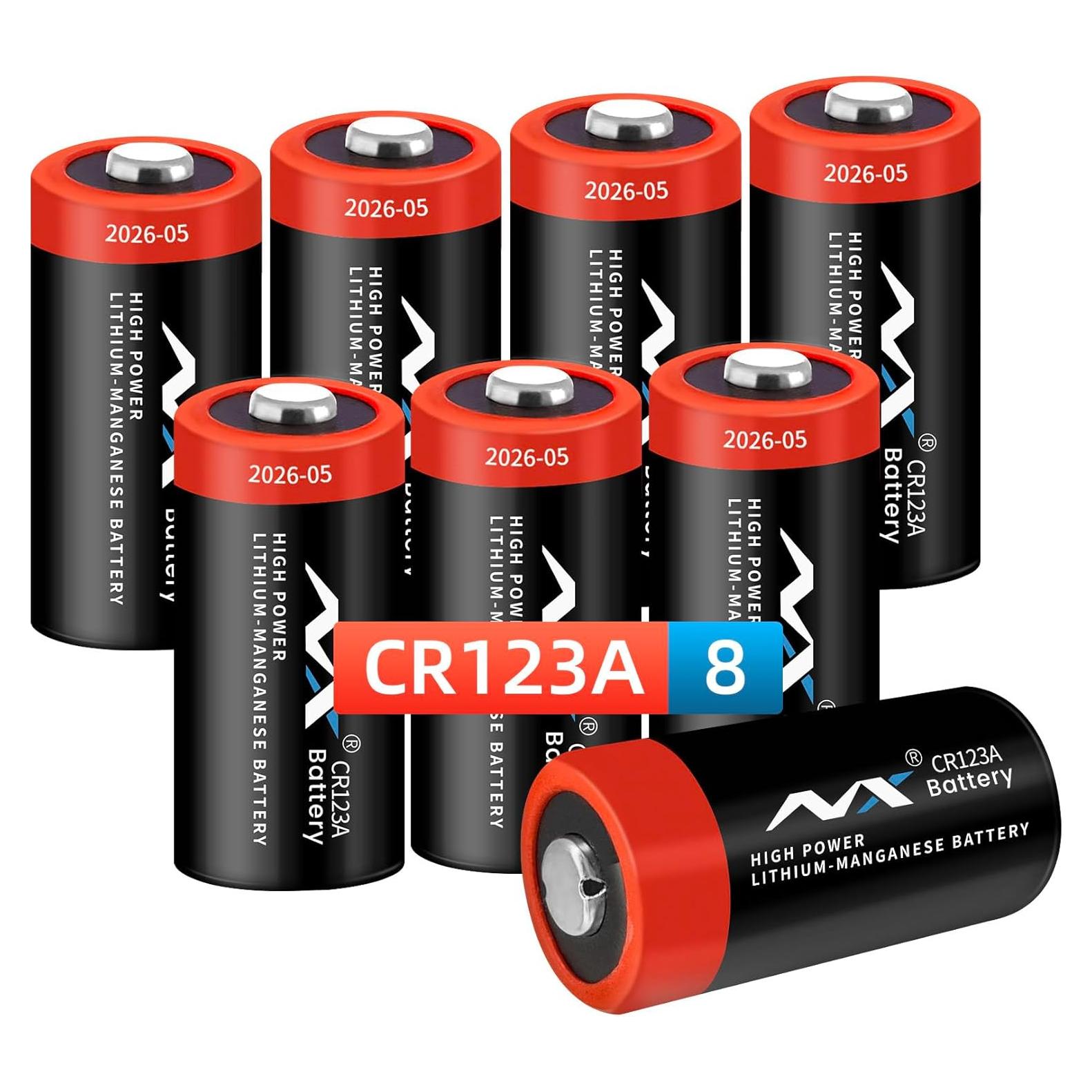 Batería de Litio CR123A 3V 1600mAh NXBettery para Seguridad