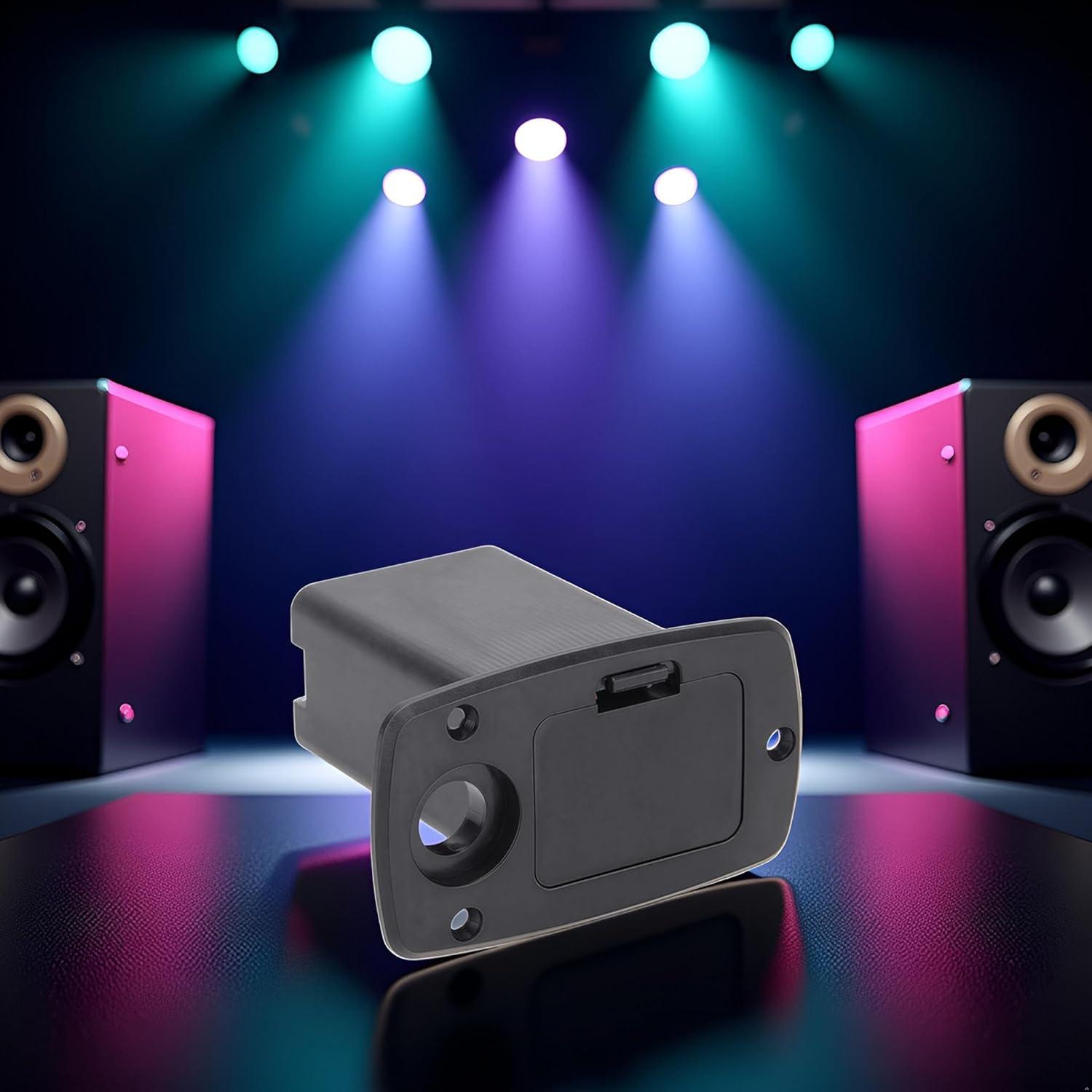 Caja Soporte Batería 9V Negra WNA280 para Guitarra Eléctrica