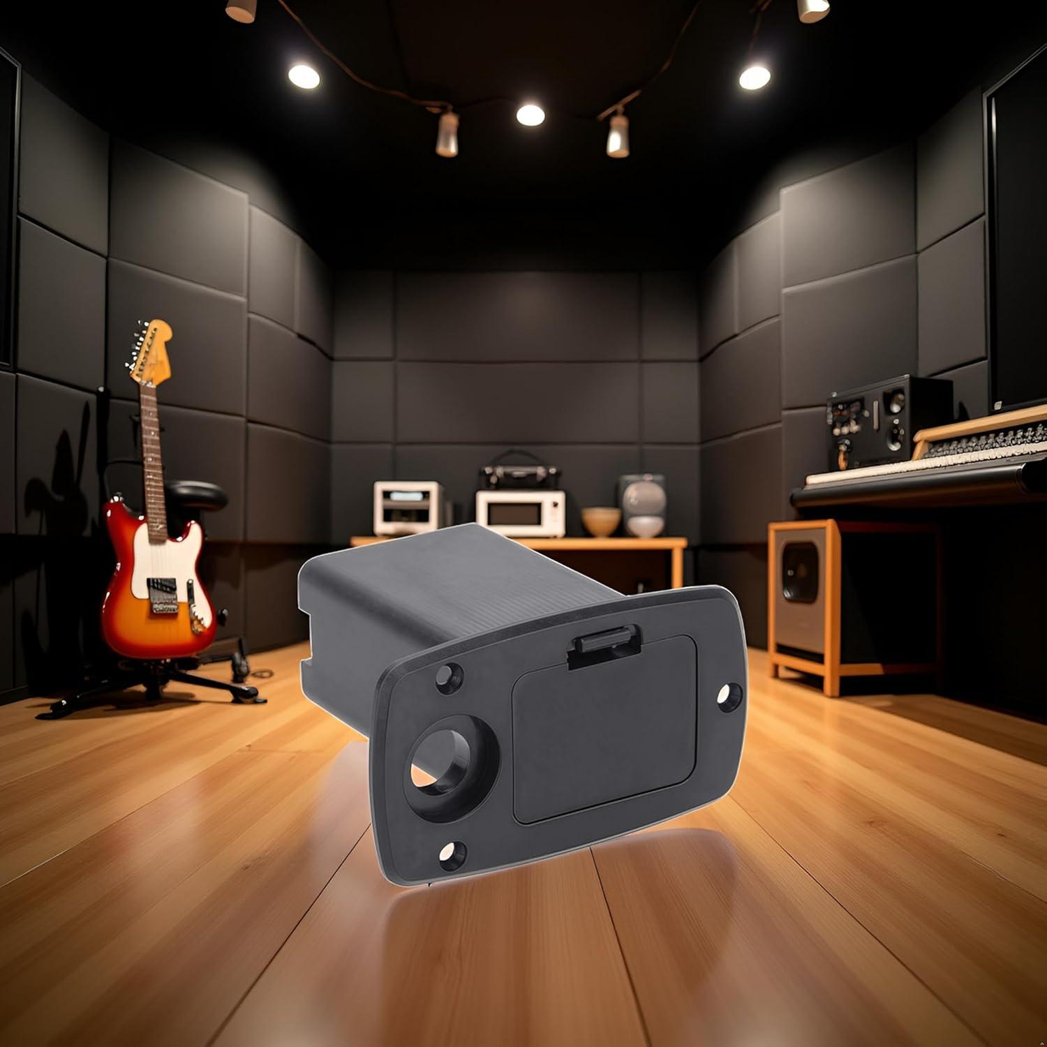 Caja Soporte Batería 9V Negra WNA280 para Guitarra Eléctrica