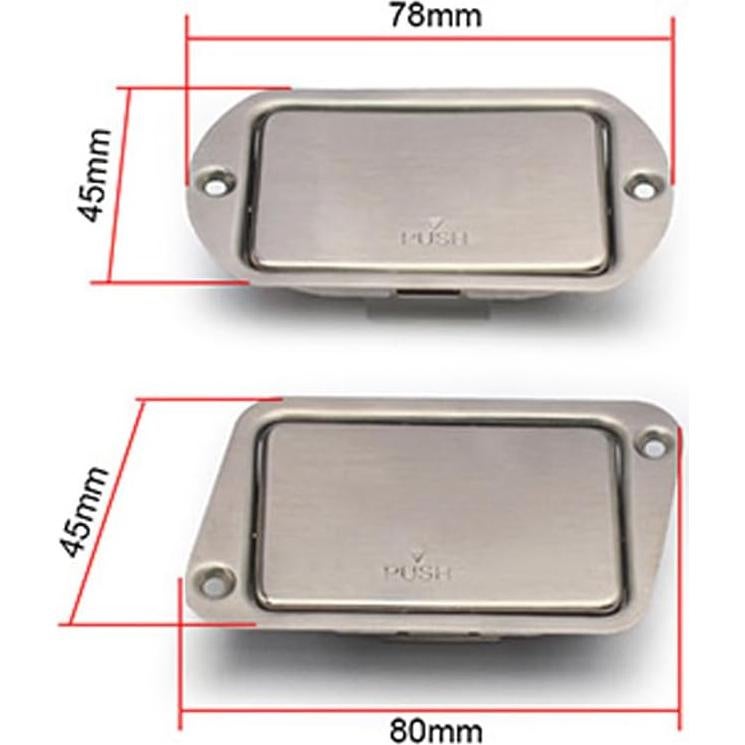 Caja de Batería 9V Acero Inoxidable ROZILO para Guitarra