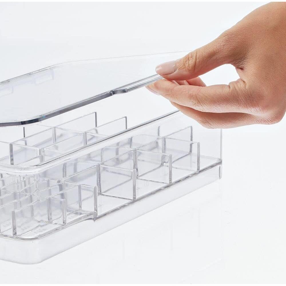 Organizador de Baterías Apilable mDesign 18.4x26.8cm Transparente