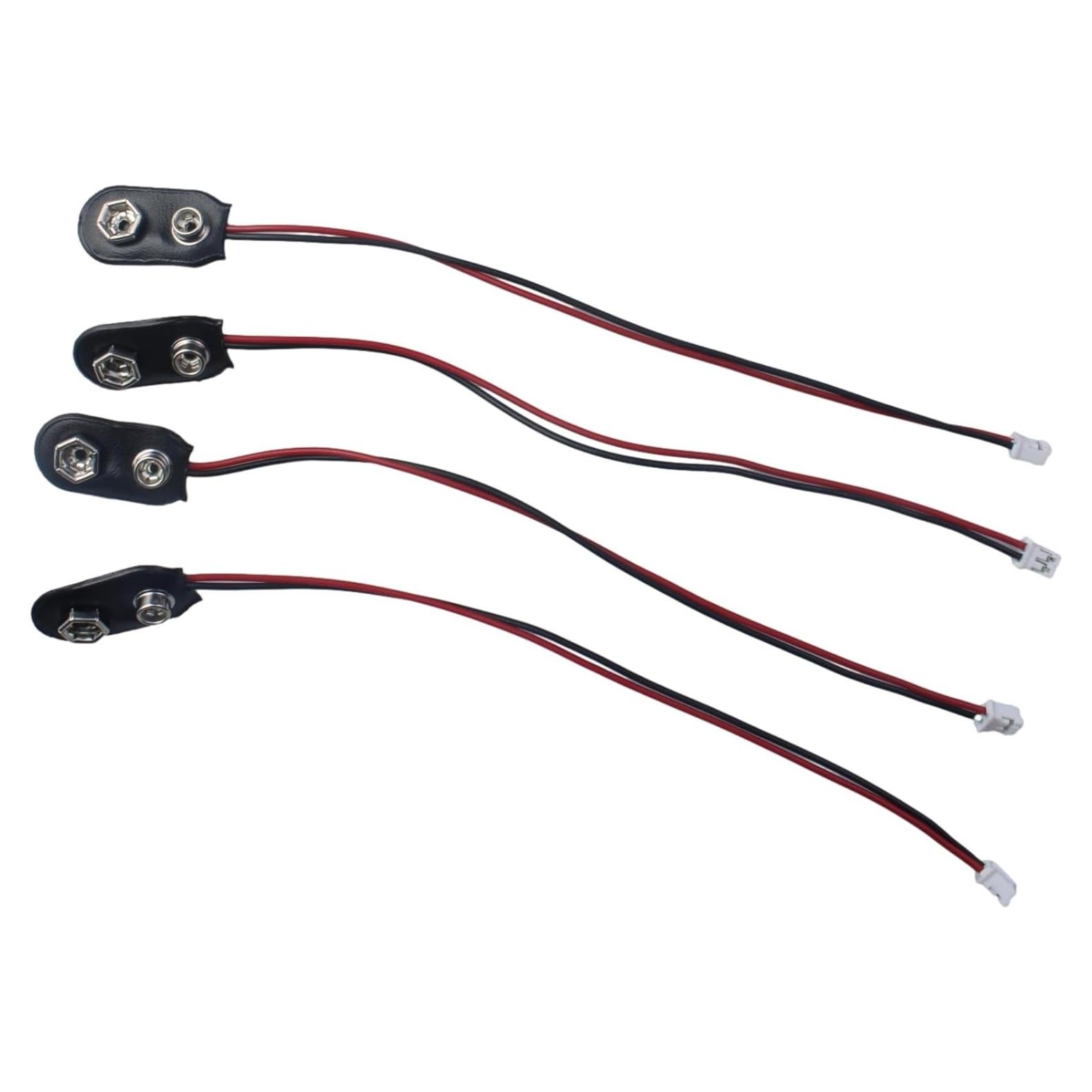 8 Clips de Batería Tipo I FDXGYH para 9V - Conector 2 Pines