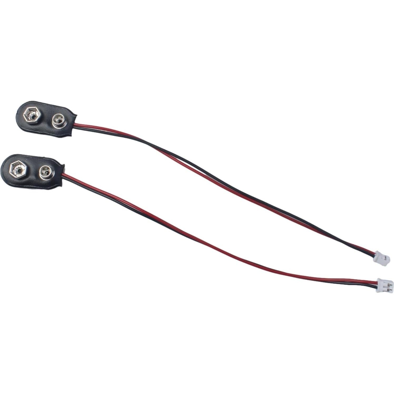 8 Clips de Batería Tipo I FDXGYH para 9V - Conector 2 Pines