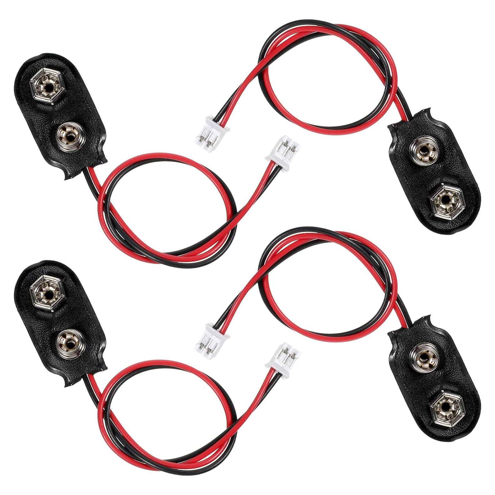 Conector de Clip de Batería 9V PH2.0 EupHHonycs - 4 Pcs 15cm
