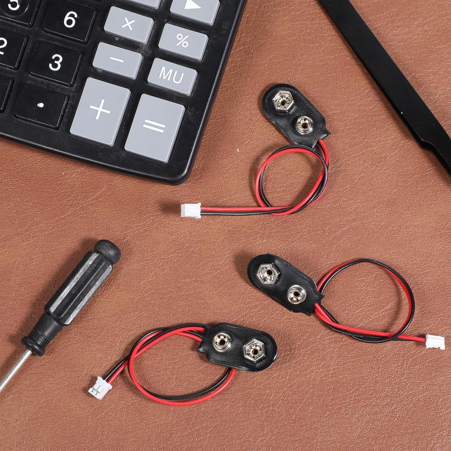 Conector de Clip de Batería 9V PH2.0 EupHHonycs - 4 Pcs 15cm