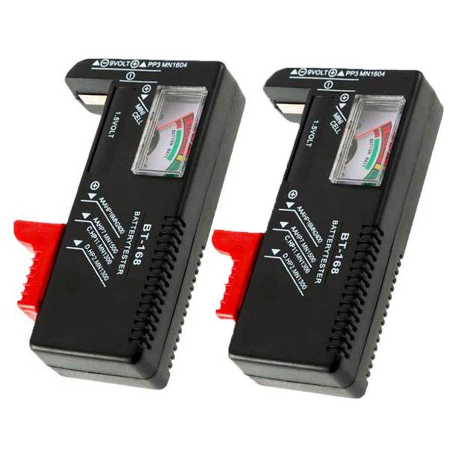 Paquete de 2 probadores de batería Pgzsy para AA AAA 9V