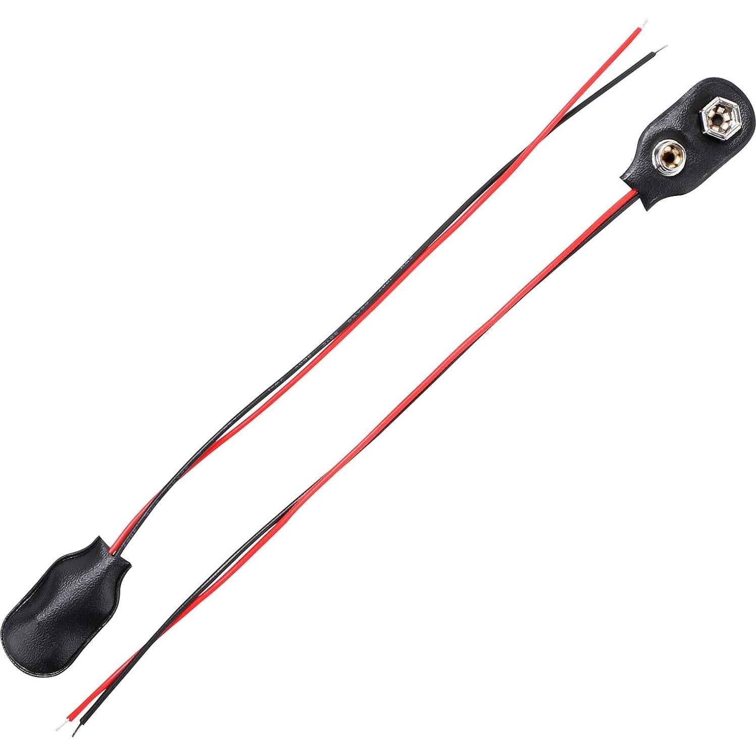 Conector de Clip de Batería 9V Teqooza - Paquete de 10