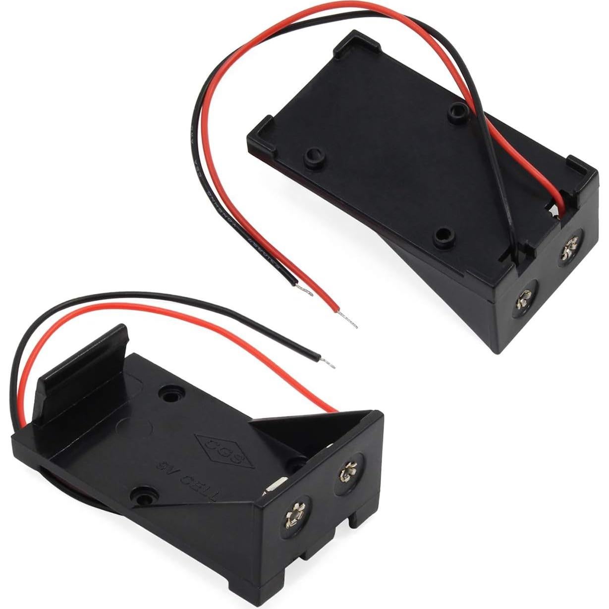 Soporte de Batería 9V abcGoodefg 8 Piezas con Cables