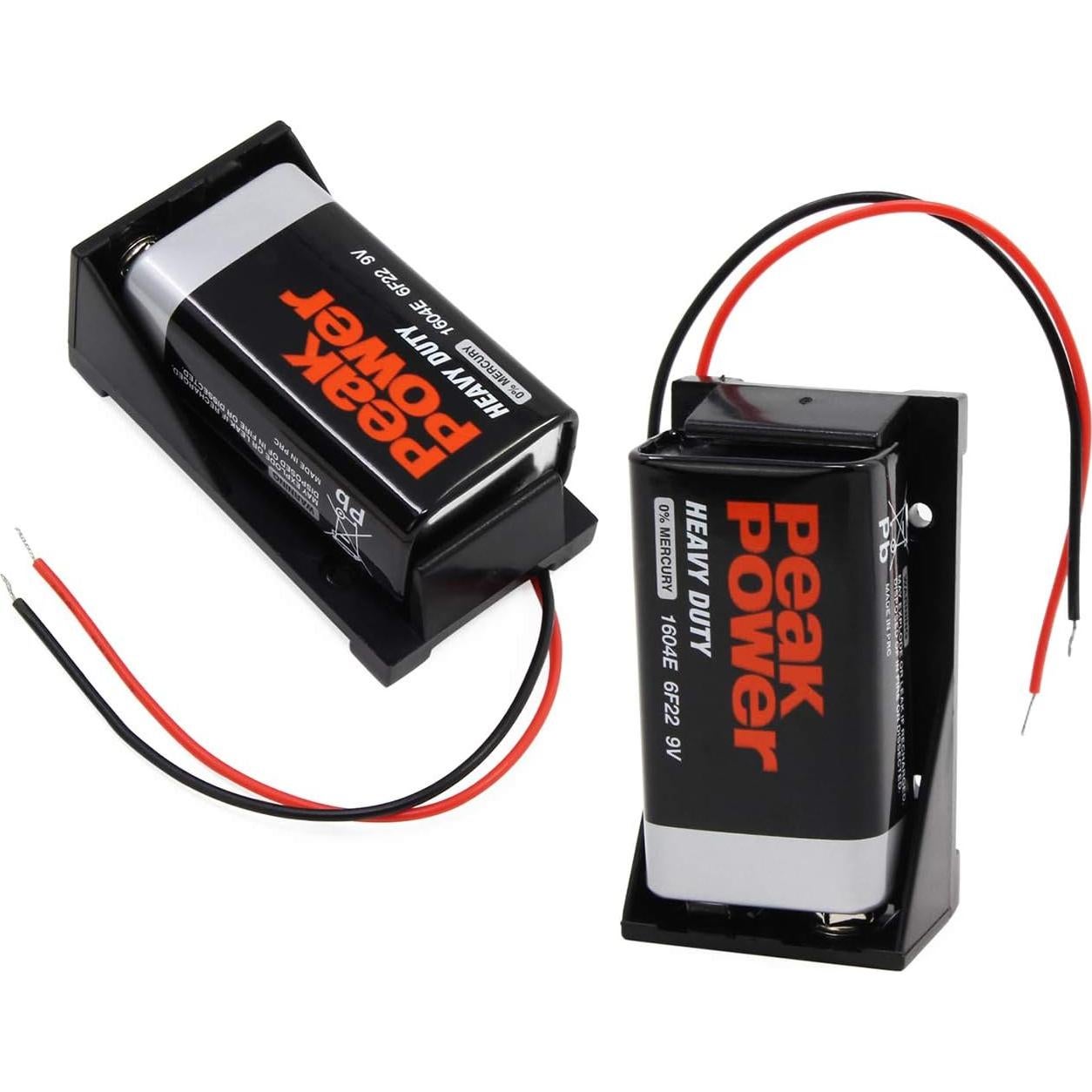 Soporte de Batería 9V abcGoodefg 8 Piezas con Cables