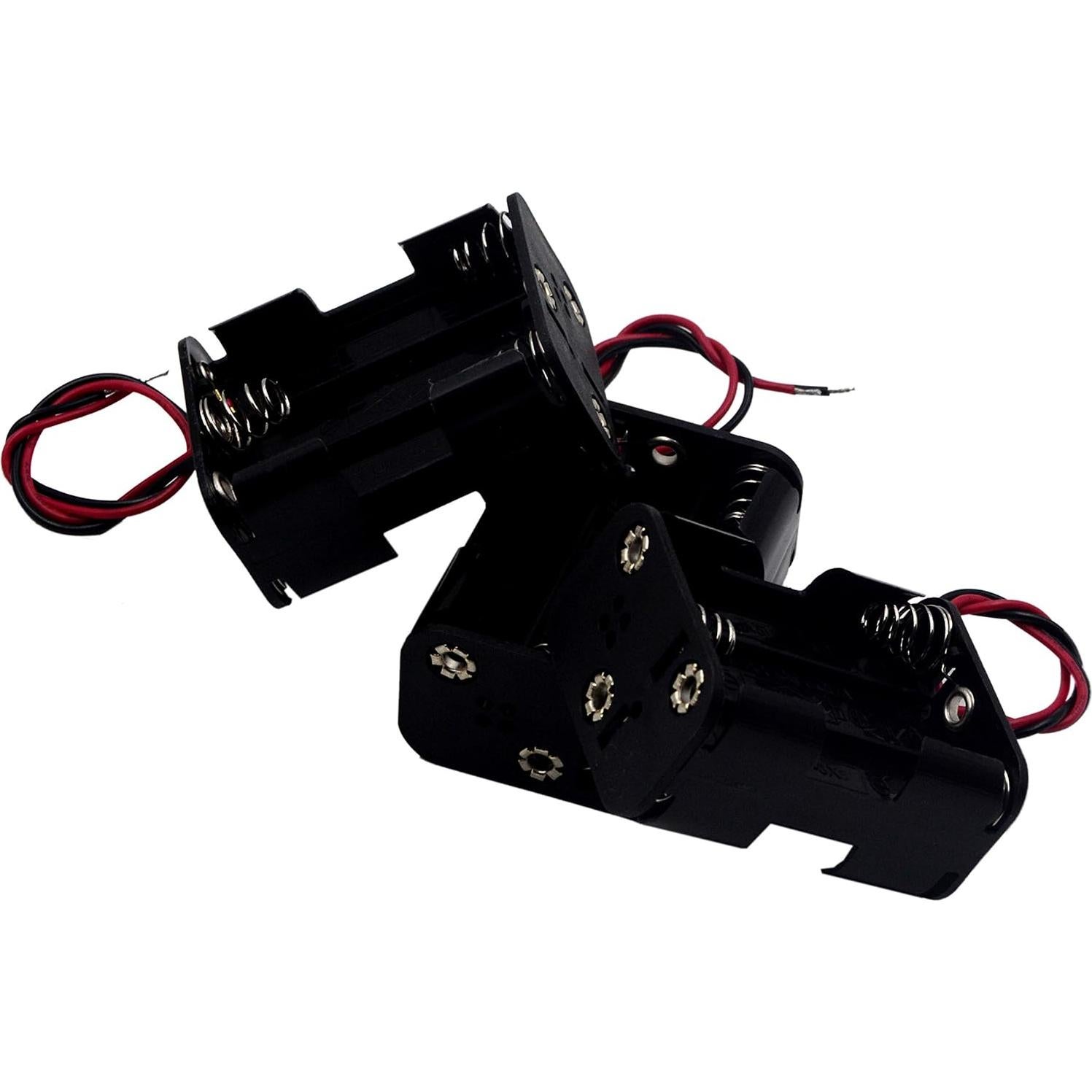 Paquete de 3 Soportes de Batería AA 6x1.5V y 9V LAMPVPATH